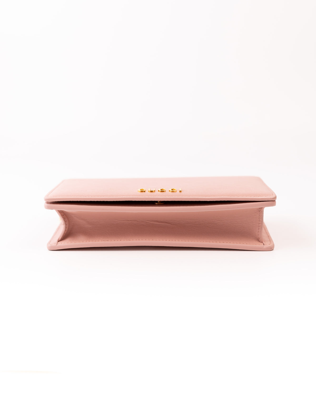 Gucci Borsa Script Wallet on Chain Pelle Rosa preloved luxury certificata - Aurea Luxury Lab