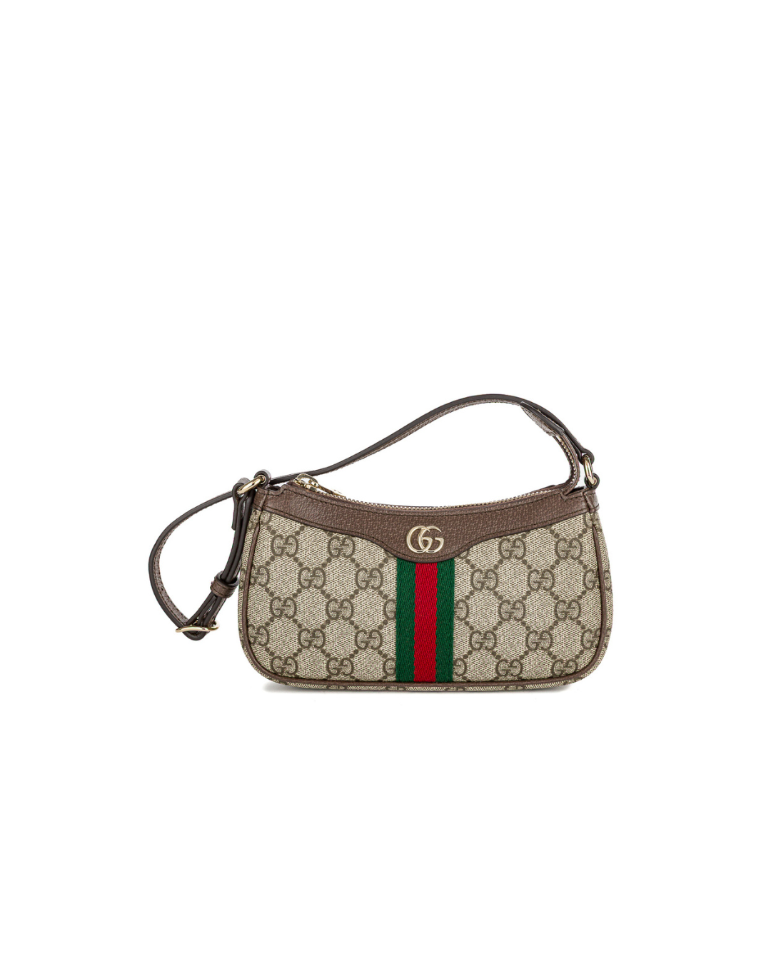 Gucci Borsa Mini Ophidia a Spalla Tessuto GG Marrone second hand luxury - Aurea Luxury Lab