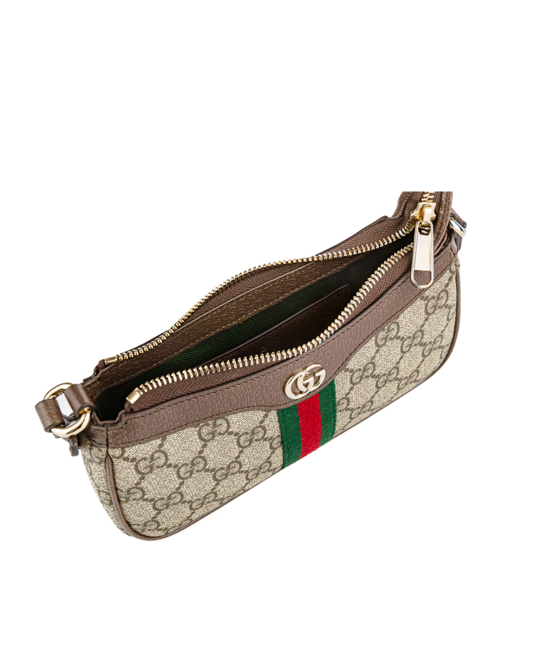 Gucci Borsa Mini Ophidia a Spalla Tessuto GG Marrone pre-owned autentica - Aurea Luxury Lab