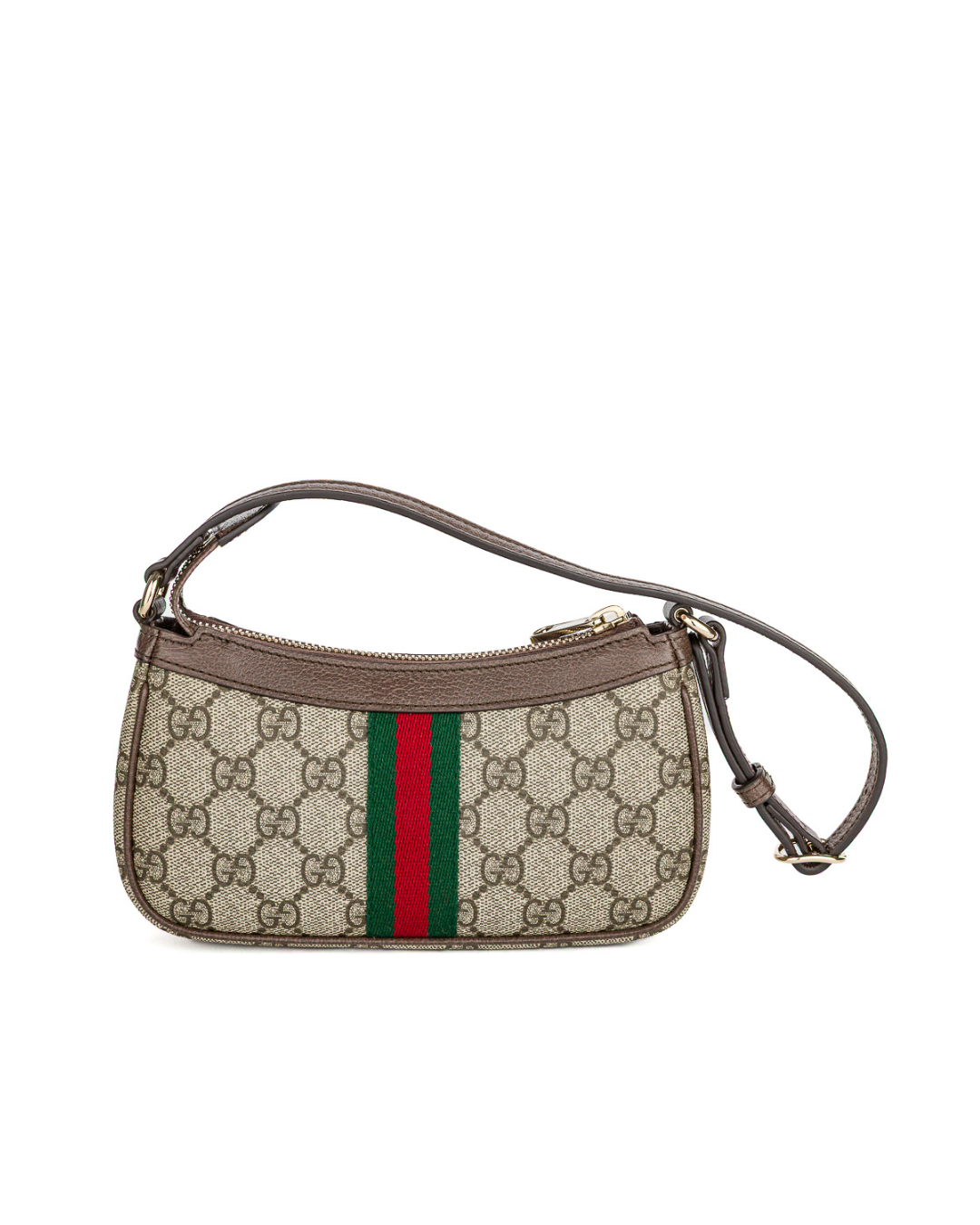Gucci Borsa Mini Ophidia a Spalla Tessuto GG Marrone interno usata autentica - Aurea Luxury Lab