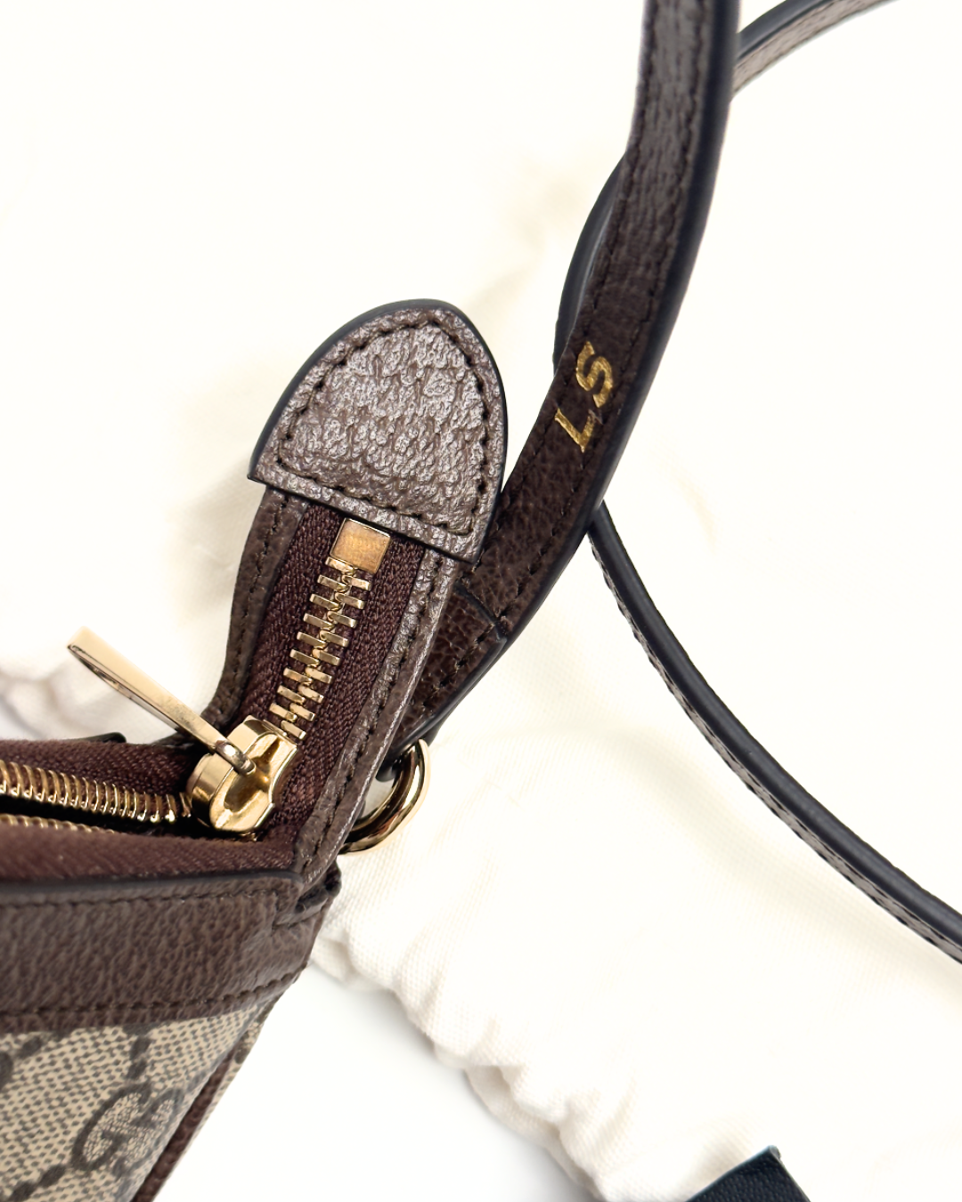 Gucci Borsa Mini Ophidia a Spalla Tessuto GG Marrone luxury resale autentica - Aurea Luxury Lab