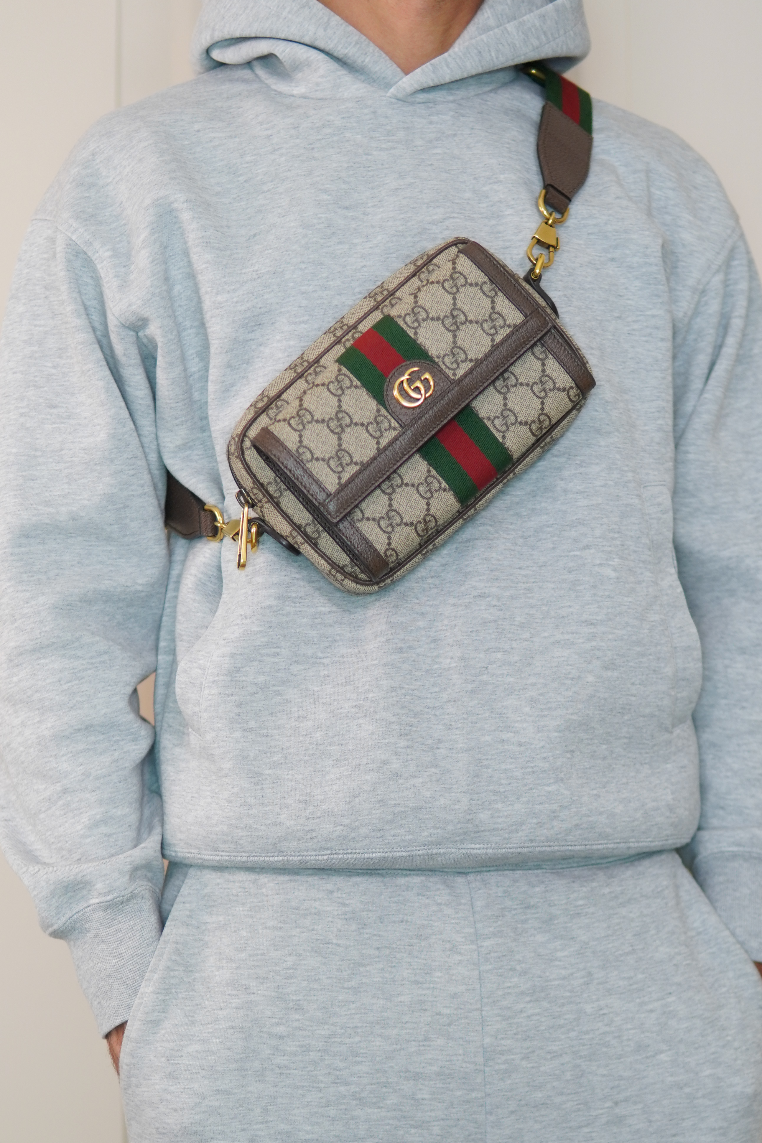 Gucci Mini Ophidia Bag Beige and Brown GG