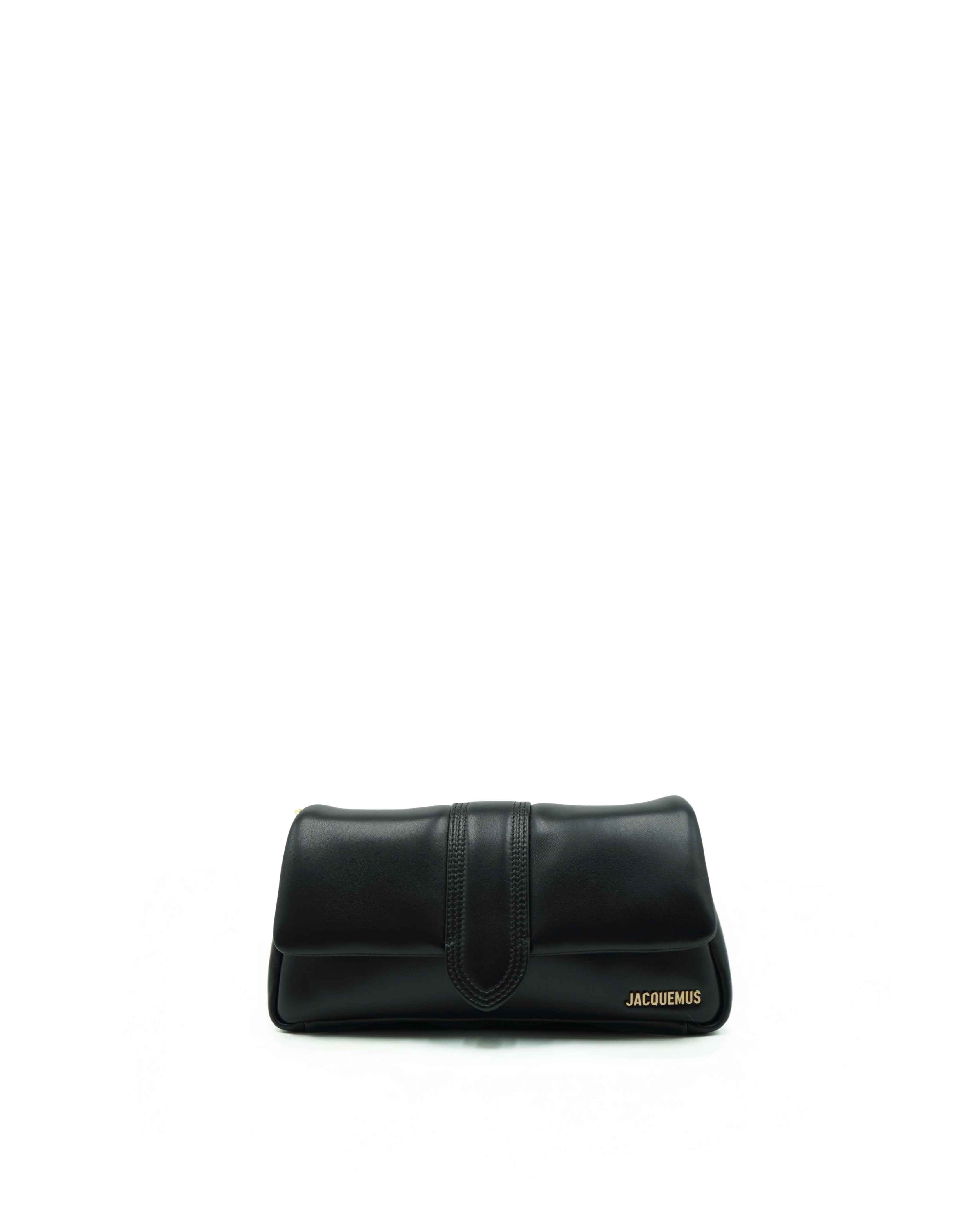 Jacquemus Le Petite Bambimou Bag in Black Lambskin Leather - Authentic Pre-owned