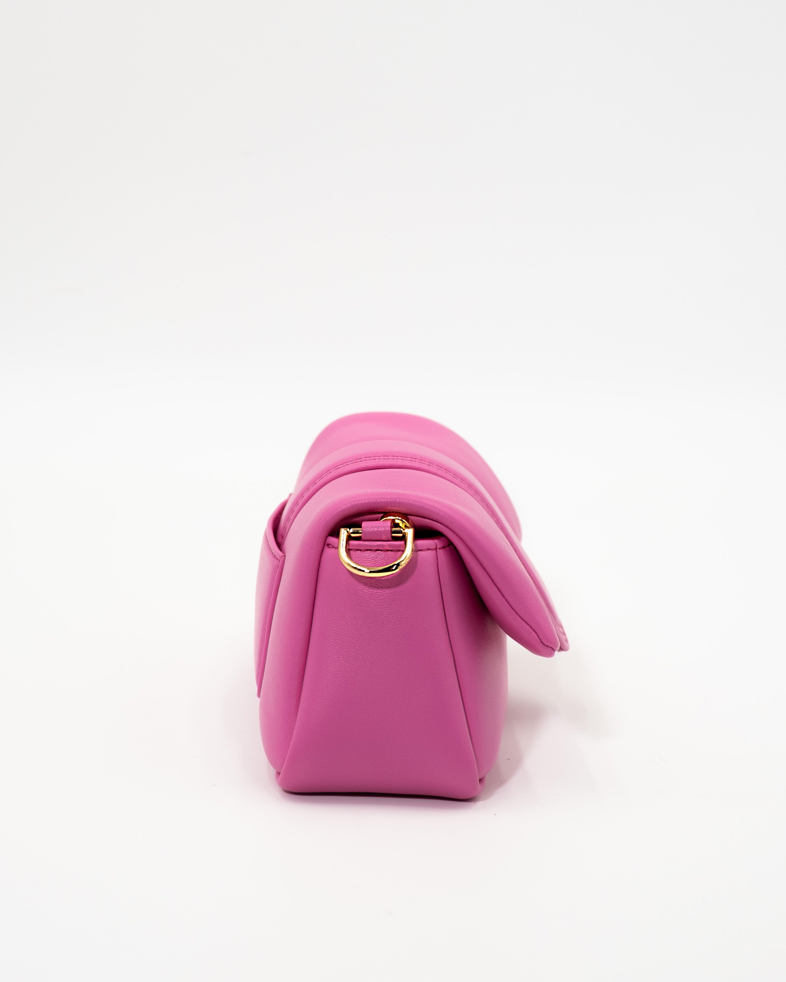 Jacquemus Le Petit Bambimou Bag in Fuchsia Leather — Pre-owned Authentic