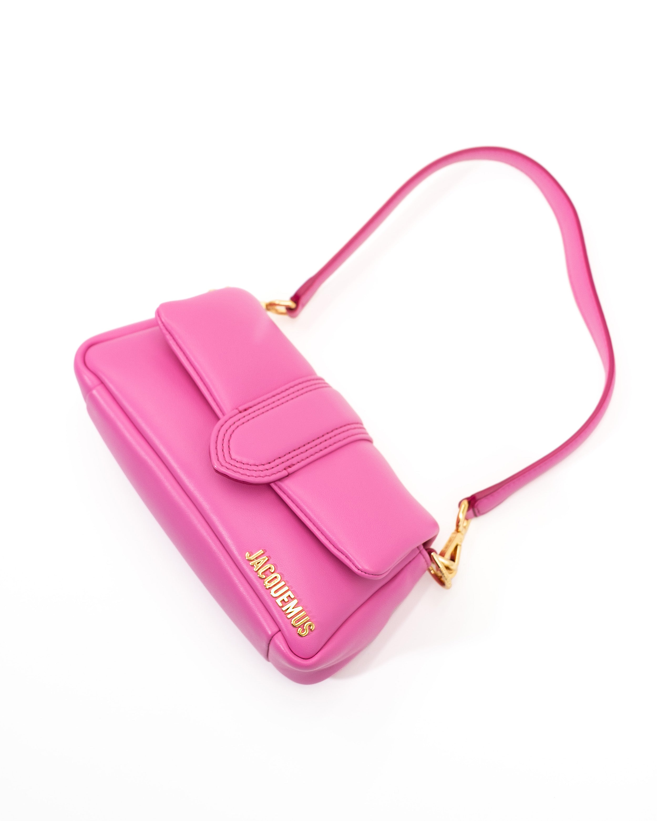 Jacquemus Le Petit Bambimou Bag in Fuchsia Leather — Pre-owned Authentic