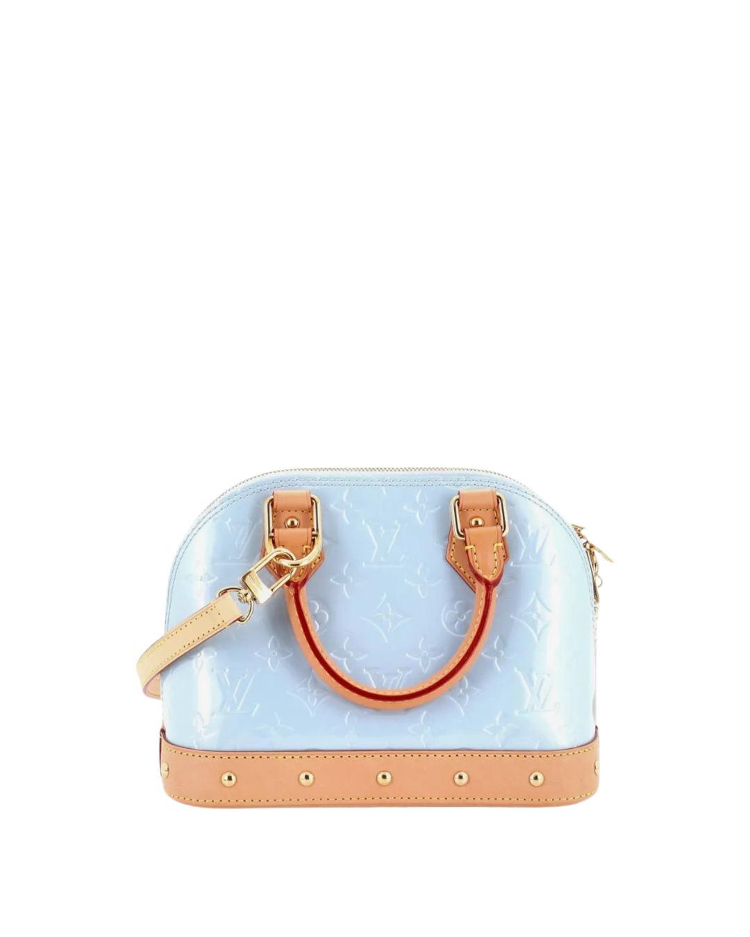 Louis Vuitton Borsa Alma BB Vernis Monogram Sky usata autentica - Aurea Luxury Lab