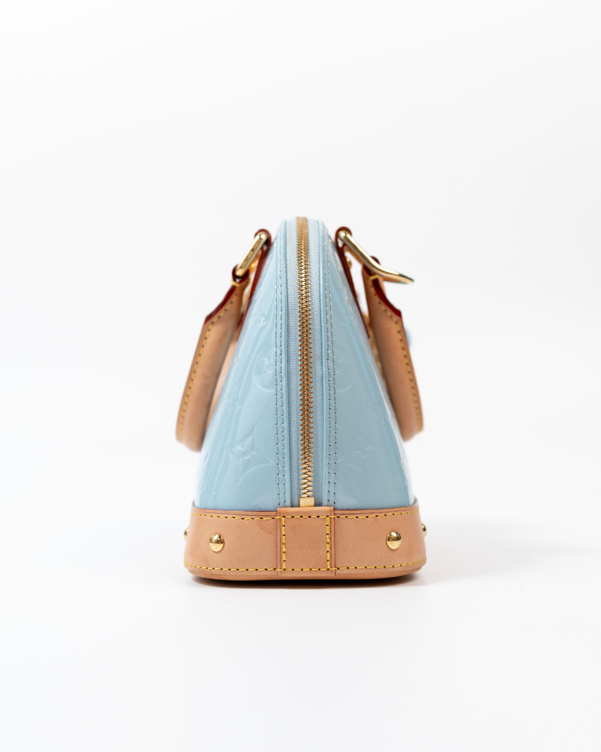 Louis Vuitton Bag Alma BB Vernis Monogram Sky — Pre-owned Authentic