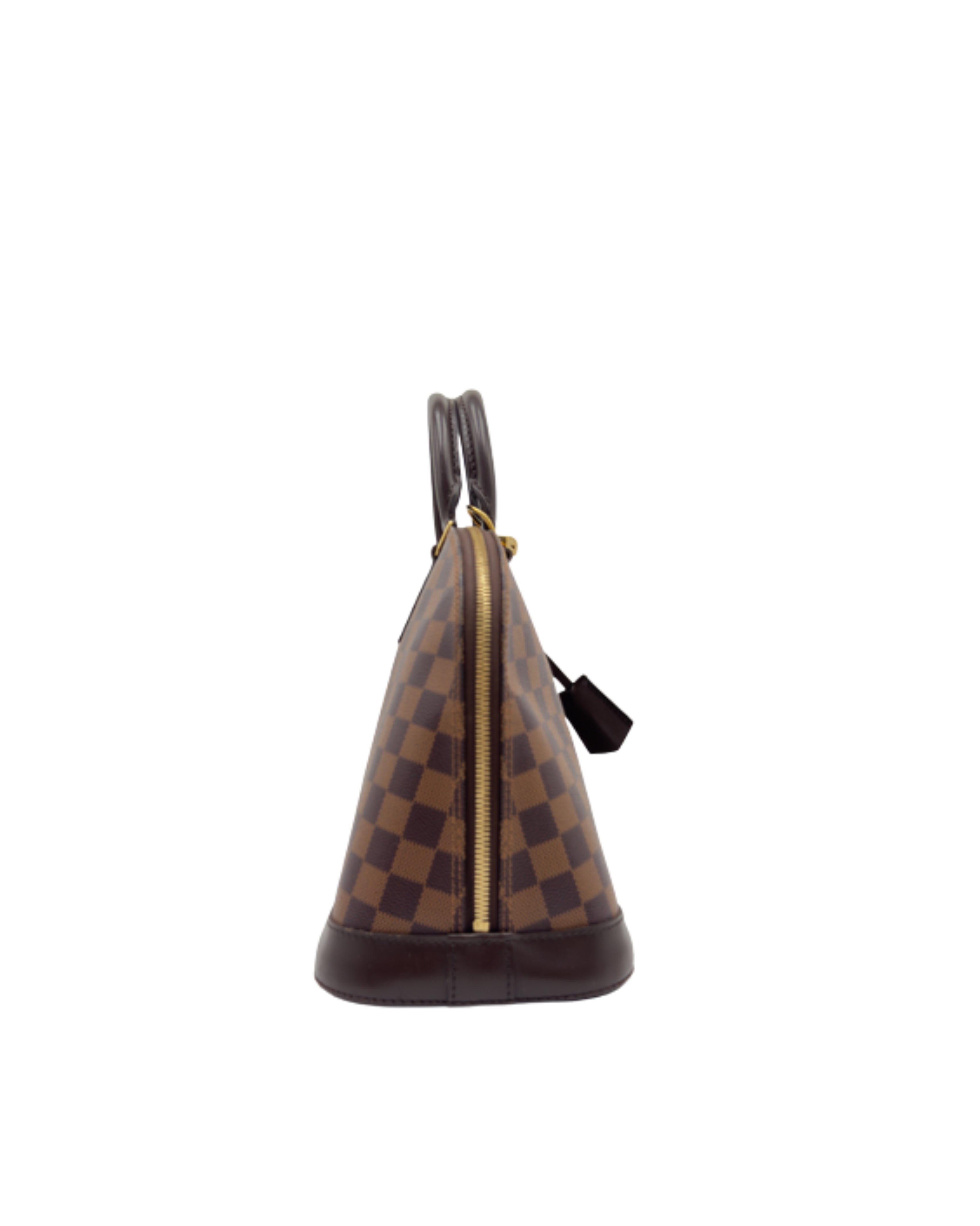 Louis Vuitton Borsa Alma PM Tela Damier Ébène Marrone second hand certificata - Aurea Luxury Lab