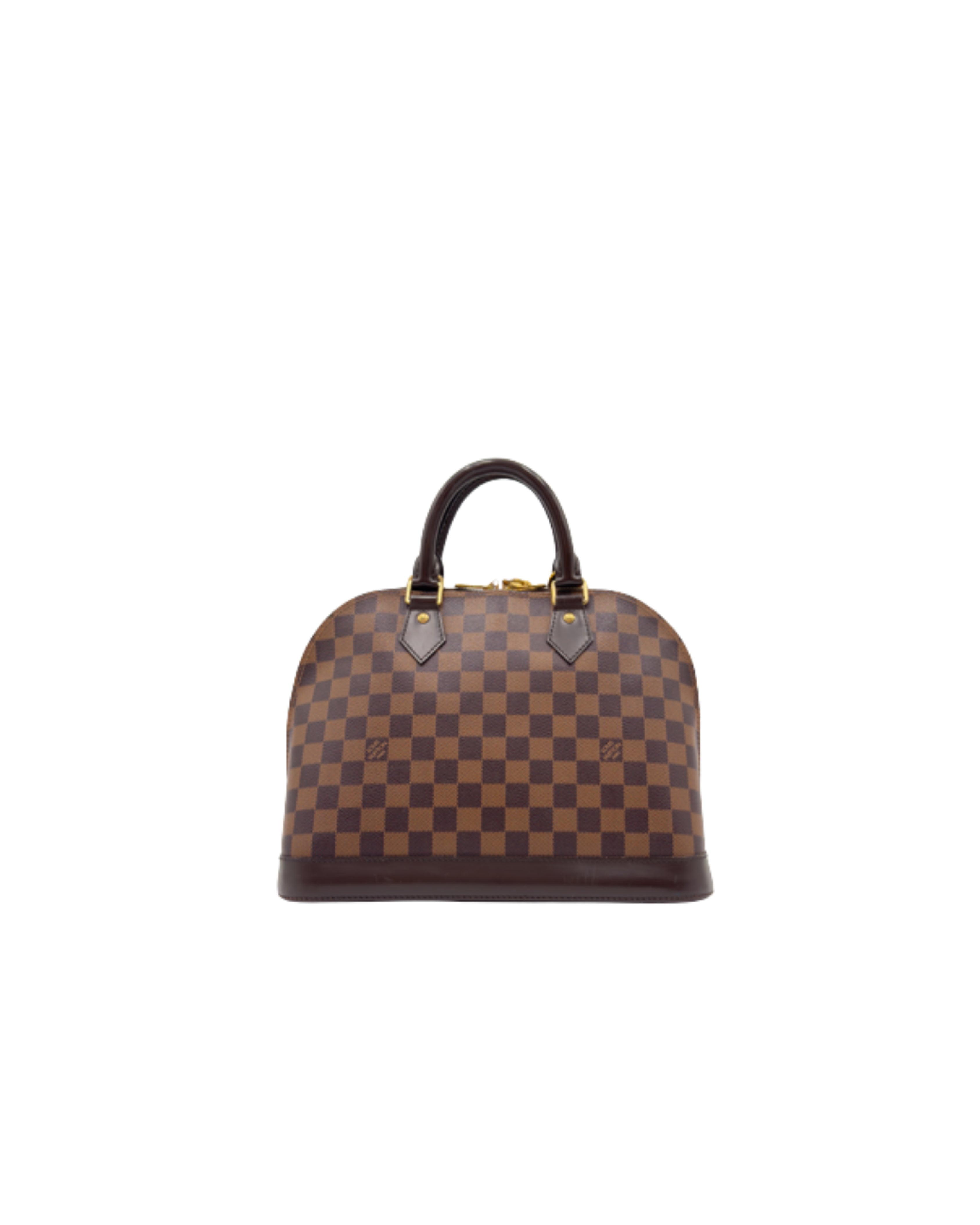 Louis Vuitton Borsa Alma PM Tela Damier Ébène Marrone usata autentica certificata - Aurea Luxury Lab