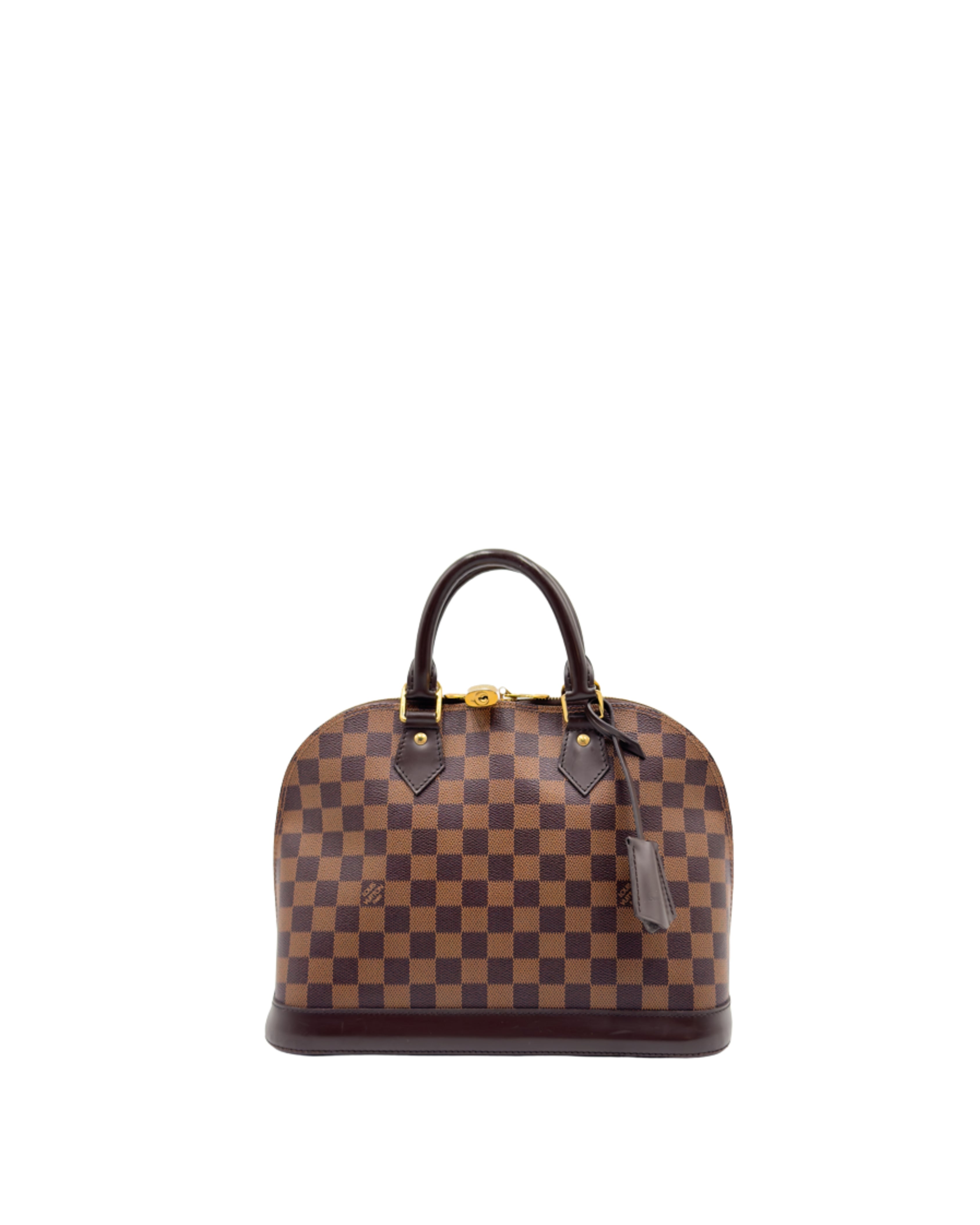 Louis Vuitton Borsa Alma PM Tela Damier Ébène Marrone usata autentica - Aurea Luxury Lab