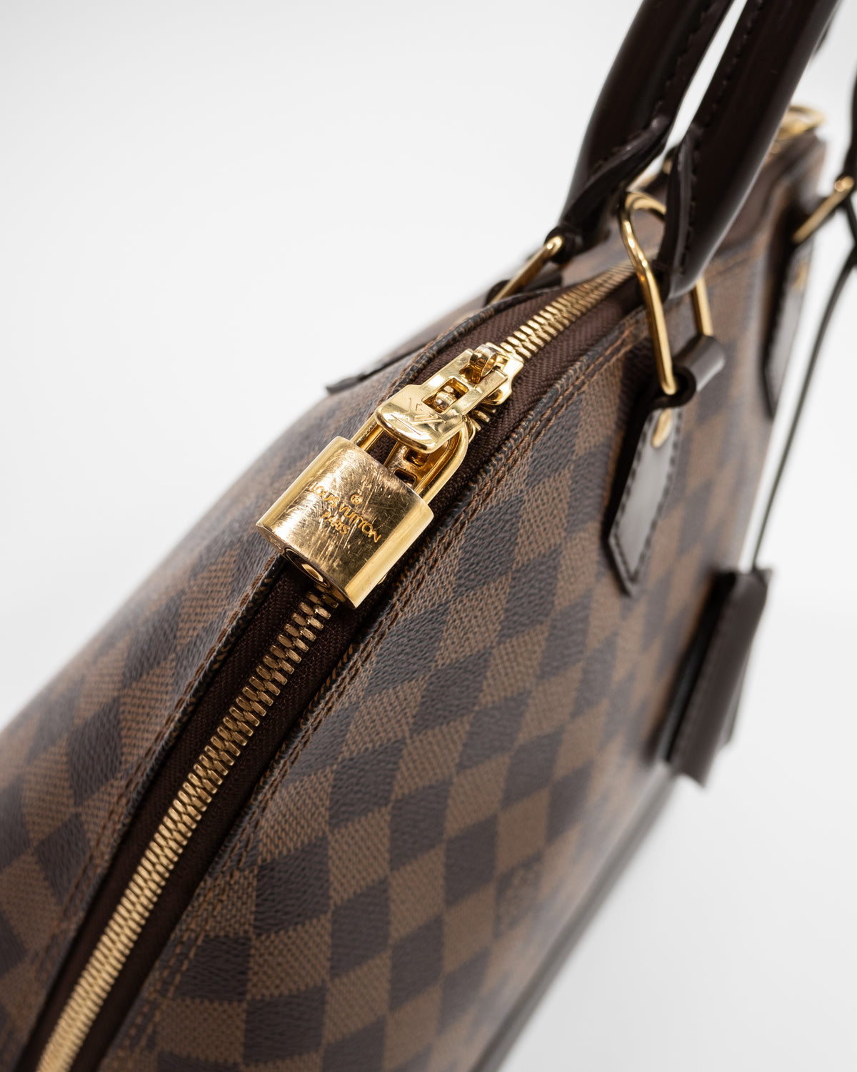 Louis Vuitton Borsa Alma PM Tela Damier Ébène Marrone borsa usata autentica - Aurea Luxury Lab