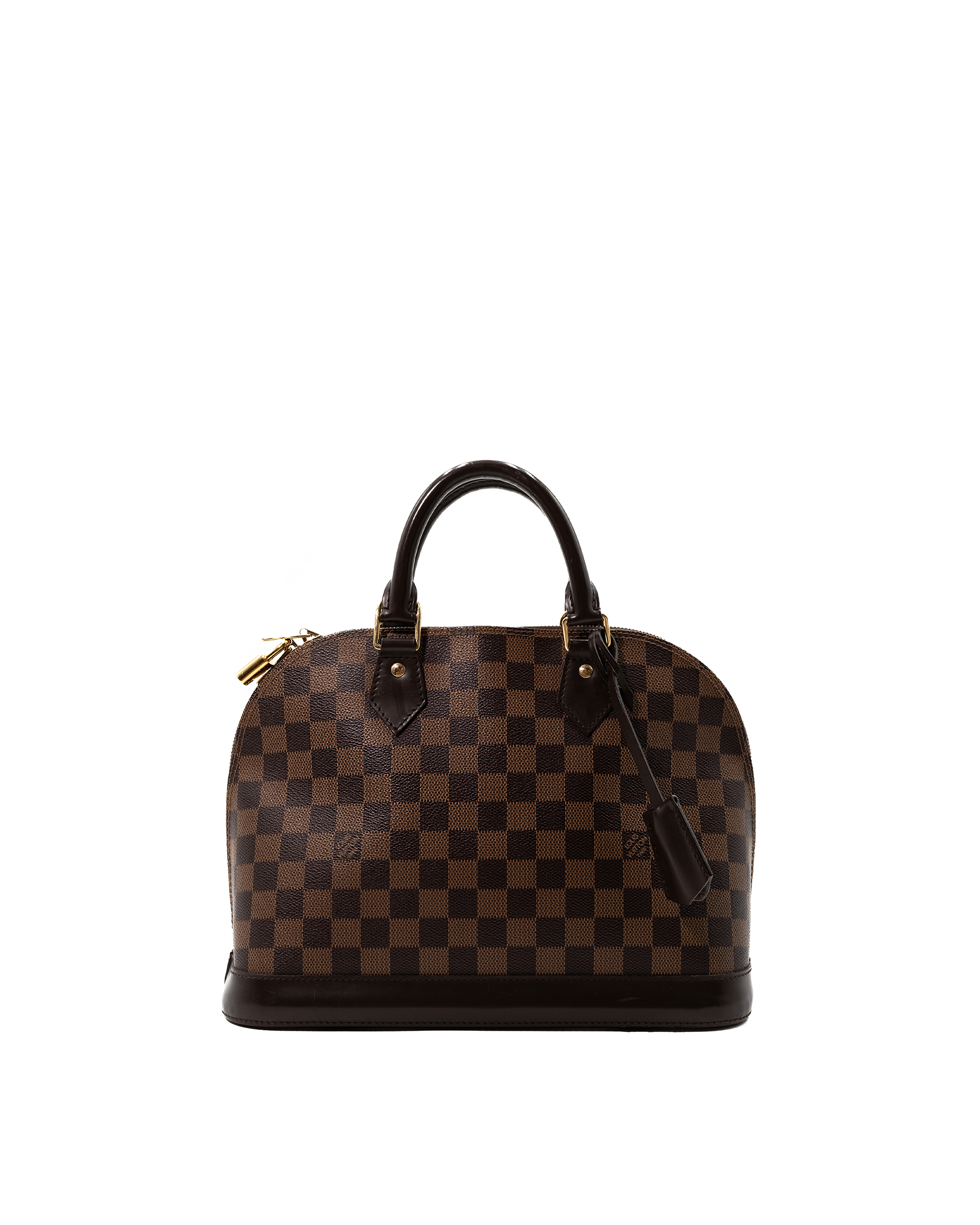 Louis Vuitton Borsa Alma PM Tela Damier Ébène Marrone — Pre-owned Autentica