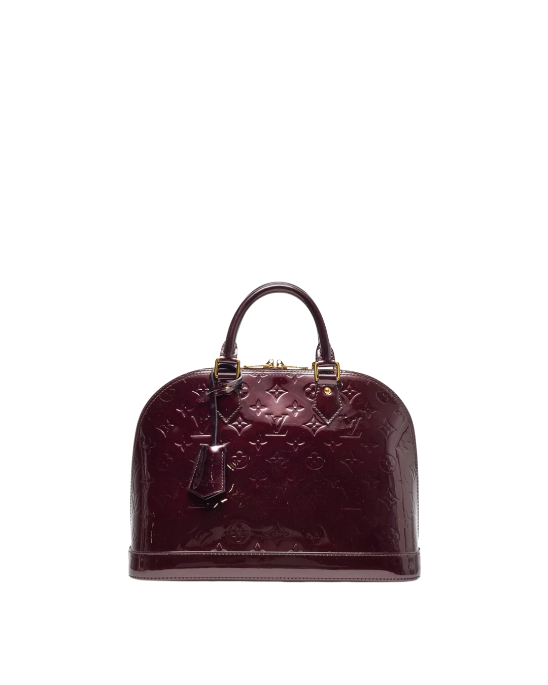 Louis Vuitton Borsa Alma PM Pelle Vernis Burgundi usata autentica - Aurea Luxury Lab