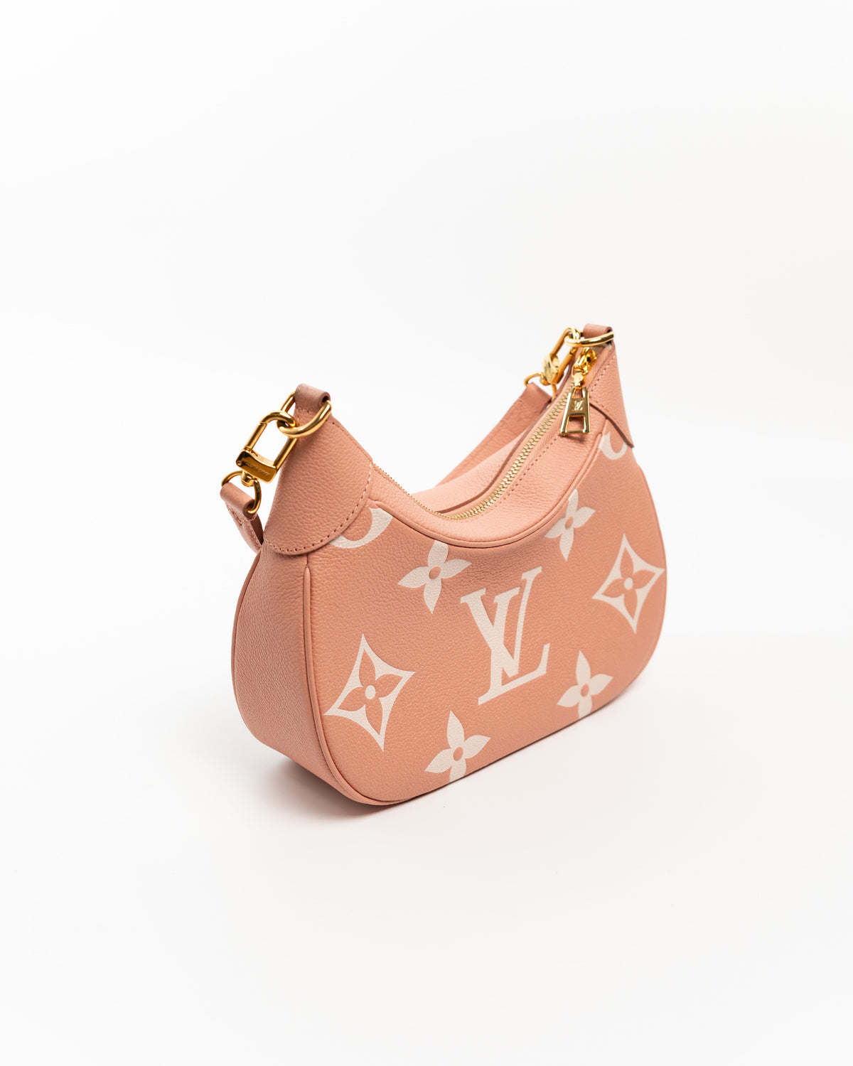 Louis Vuitton Borsa Bagatelle Pelle Monogram Empreinte Rosa e Crema usata autentica - Aurea Luxury Lab
