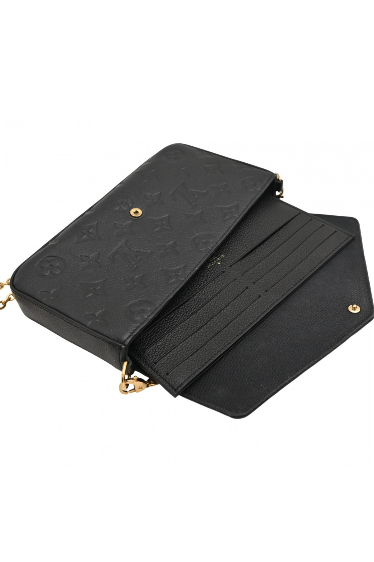 Louis Vuitton Borsa Félicie in Pelle Monogram Empreinte Nera - Usato Autentico