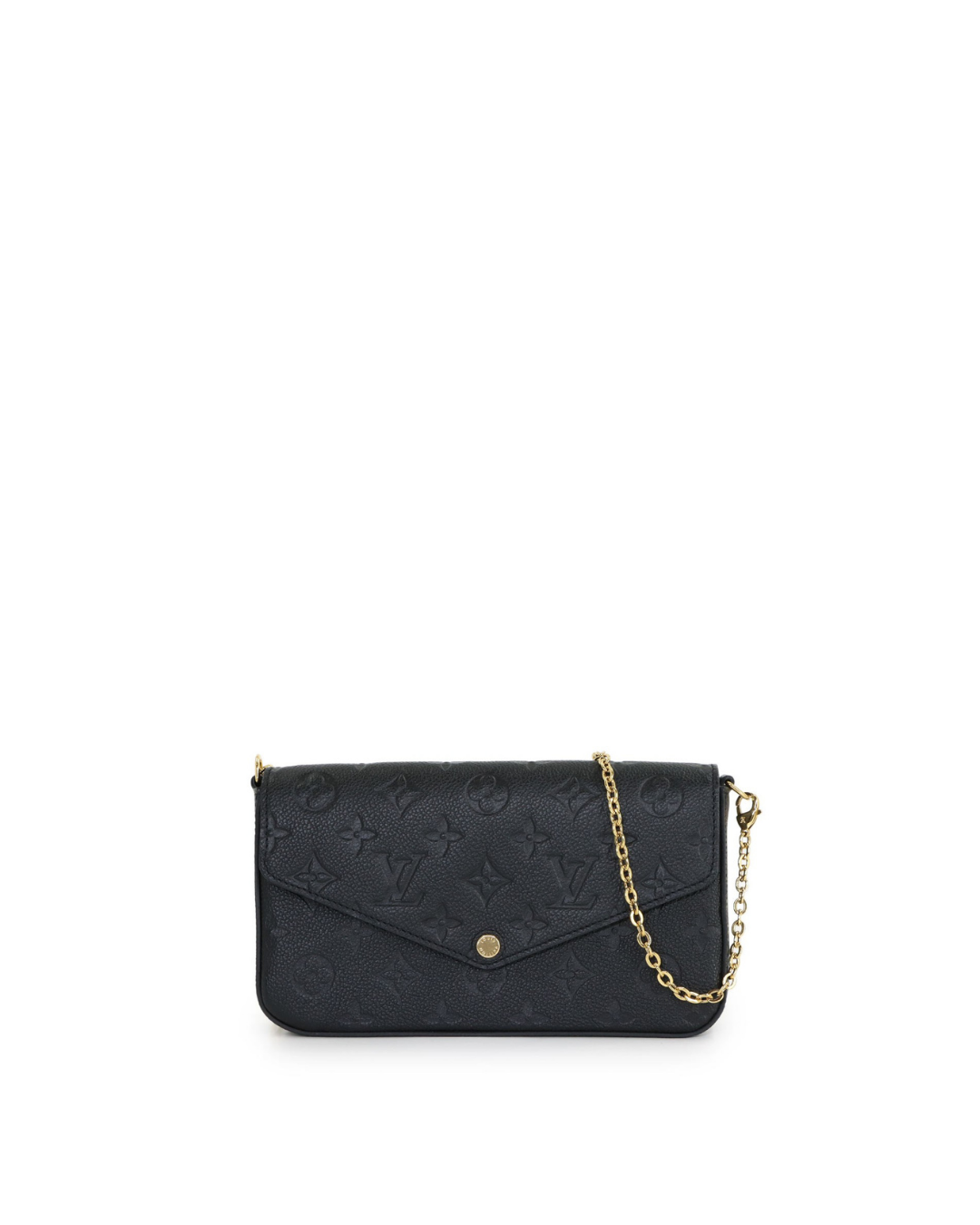 Louis Vuitton Borsa Félicie in Pelle Monogram Empreinte Nera - Usato Autentico
