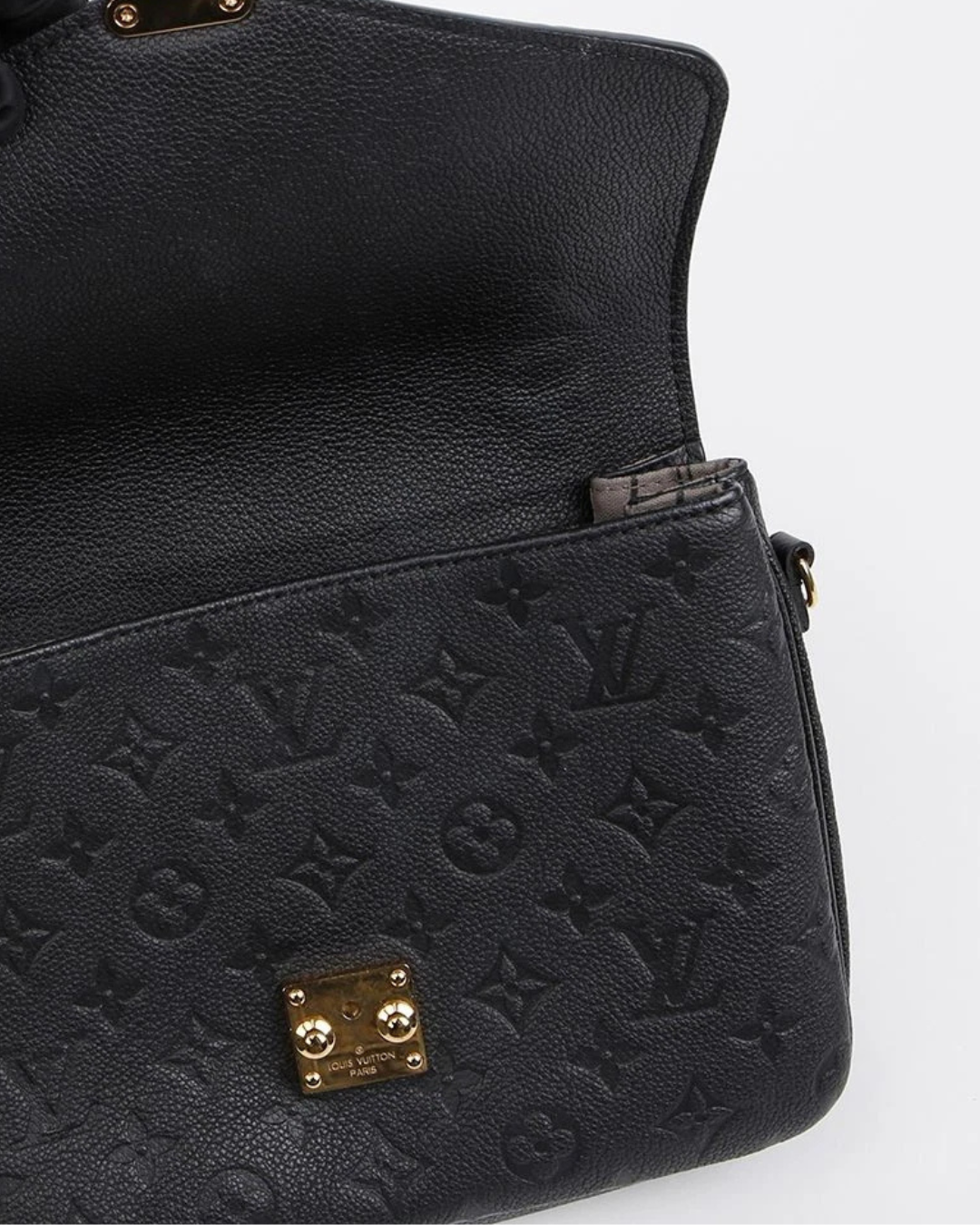 Louis Vuitton Borsa Pochette Métis Monogram Empreinte Pelle Nera luxury resale autentica - Aurea Luxury Lab
