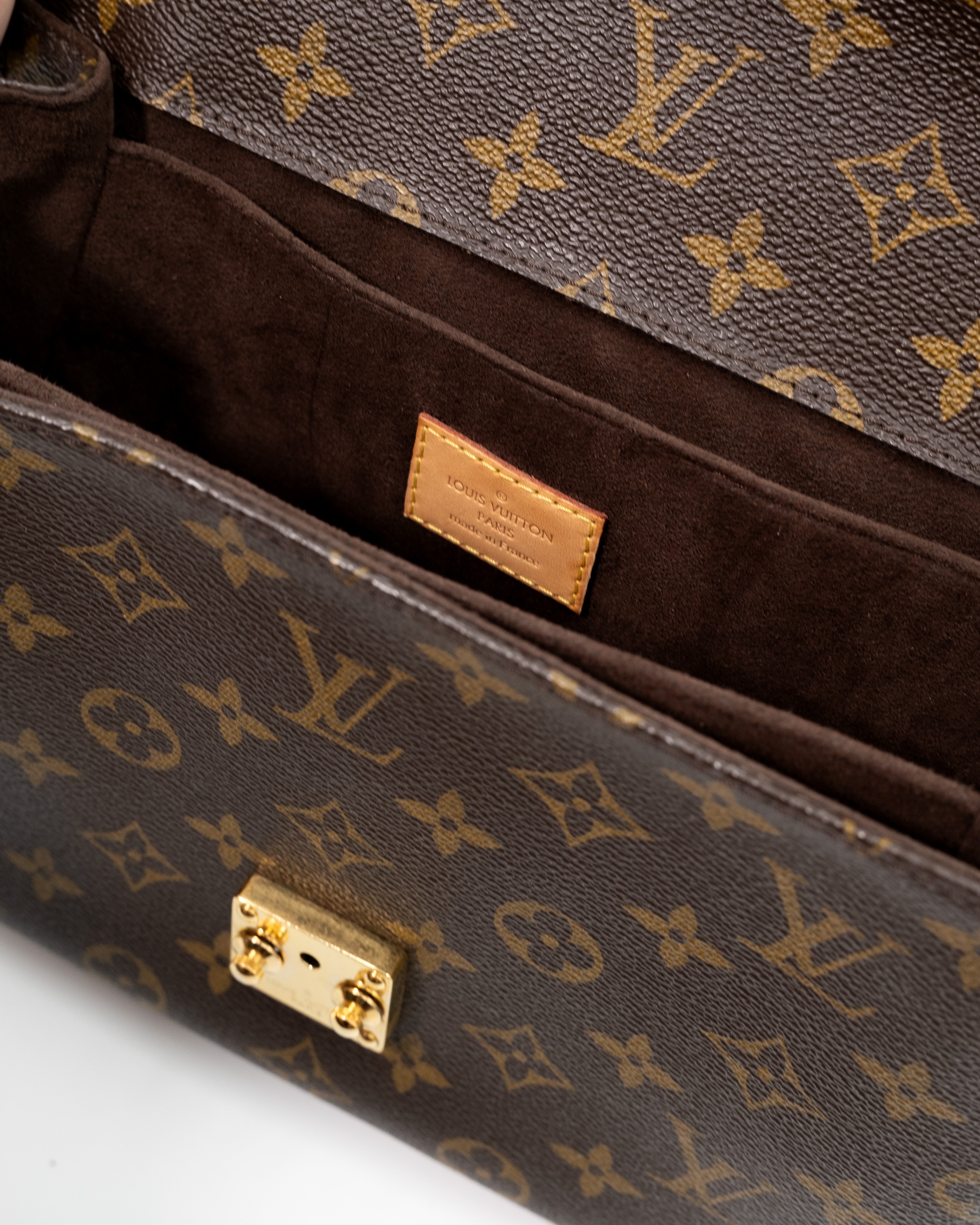 Louis Vuitton Borsa Pochette Métis Monogram Vacchetta Miele preloved luxury certificata - Aurea Luxury Lab