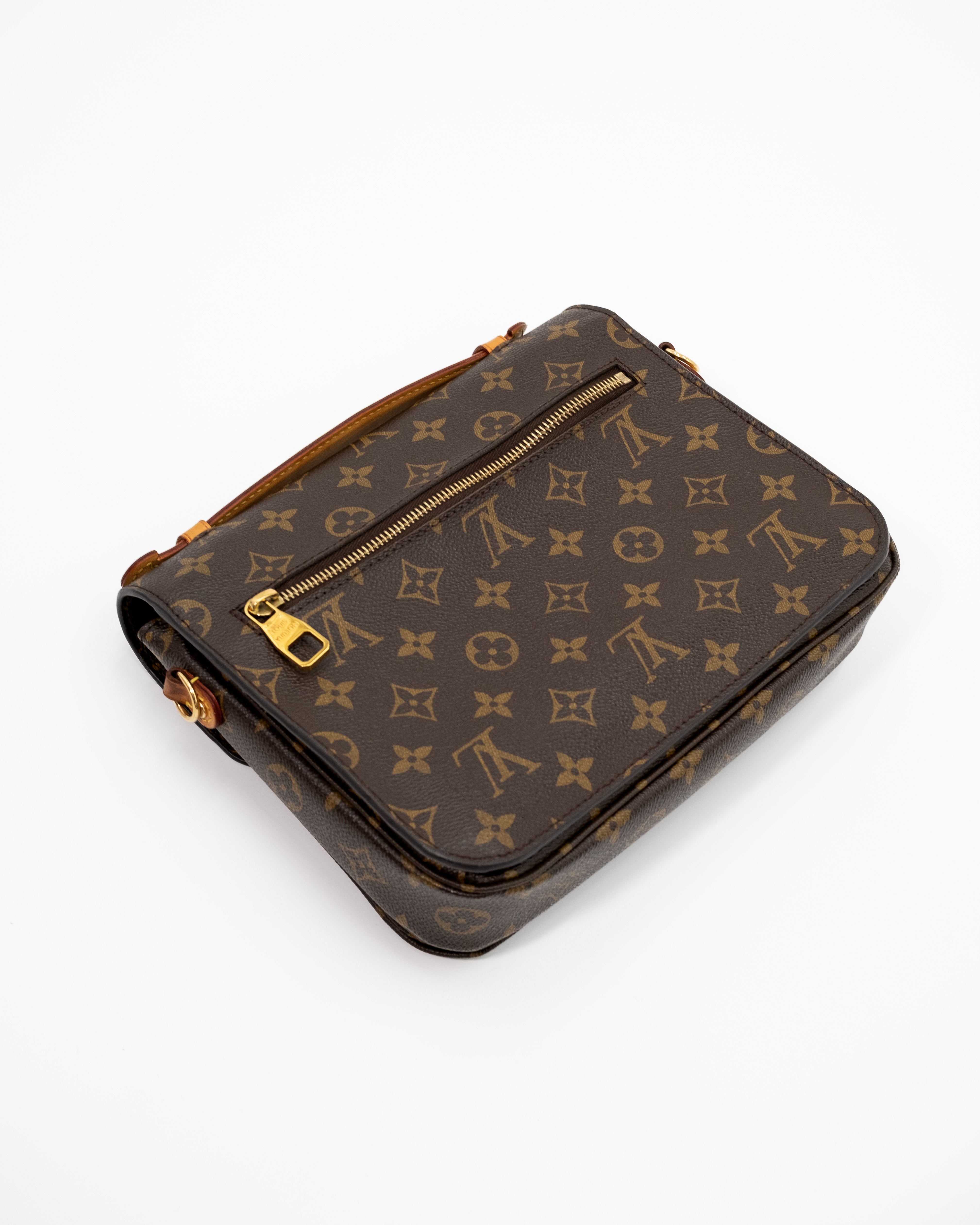 Louis Vuitton Borsa Pochette Métis Monogram Vacchetta Miele luxury resale certificata - Aurea Luxury Lab