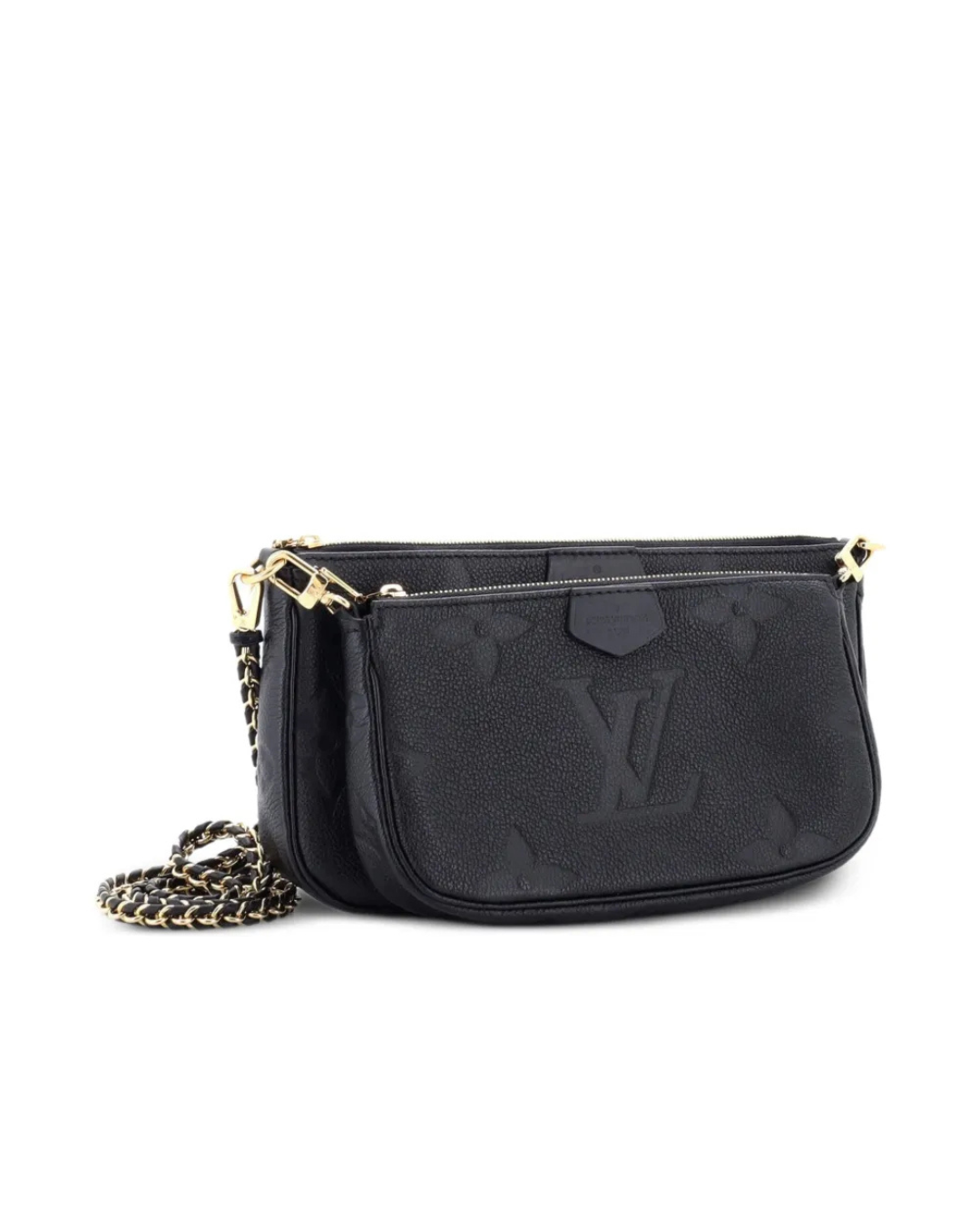 Louis Vuitton Borsa Multi Pochette Accessories Monogram Empreinte Nera - Pre-owned Autentica