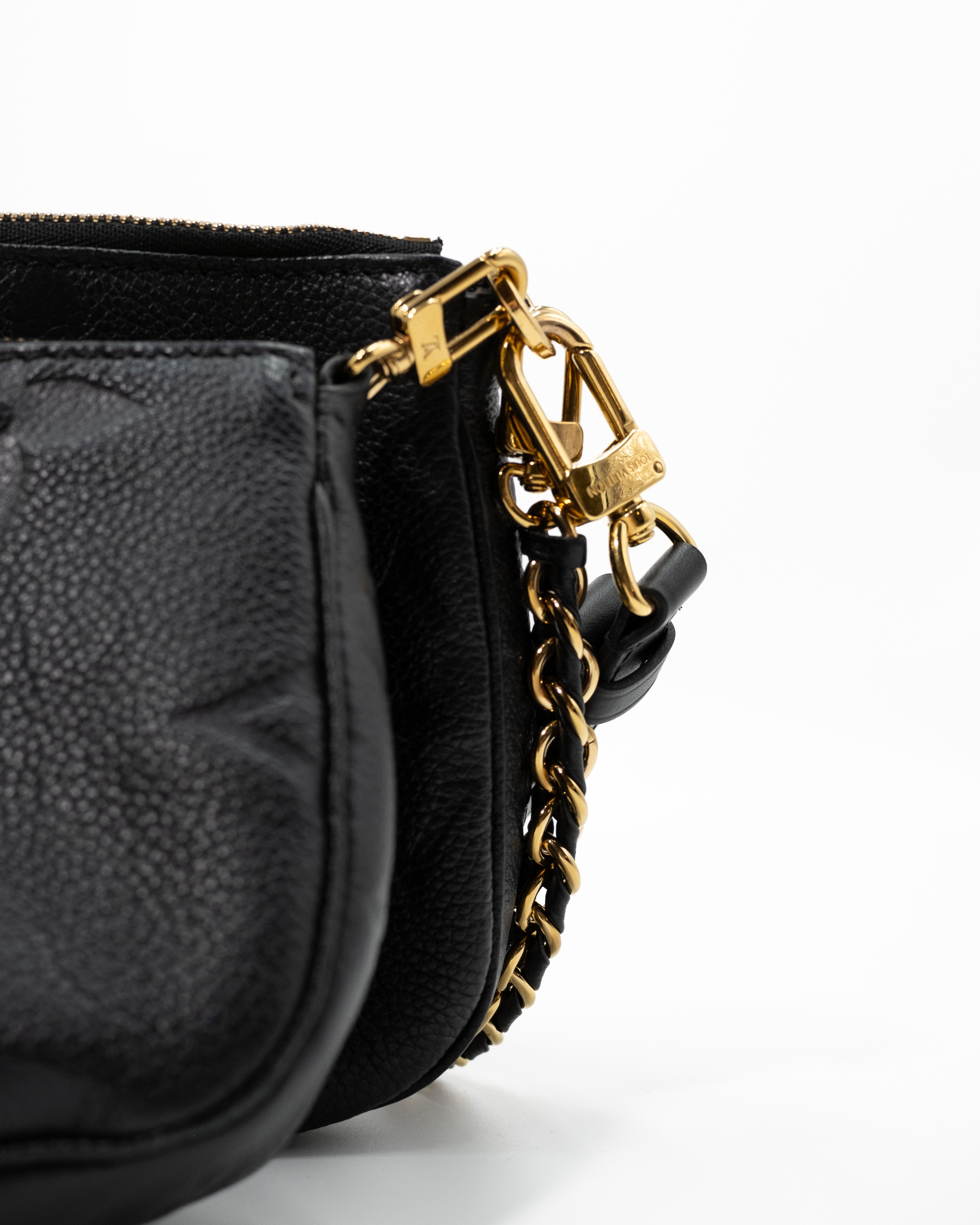Louis Vuitton Borsa Multi Pochette Accessoires Monogram Empreinte Nera second hand certificata - Aurea Luxury Lab