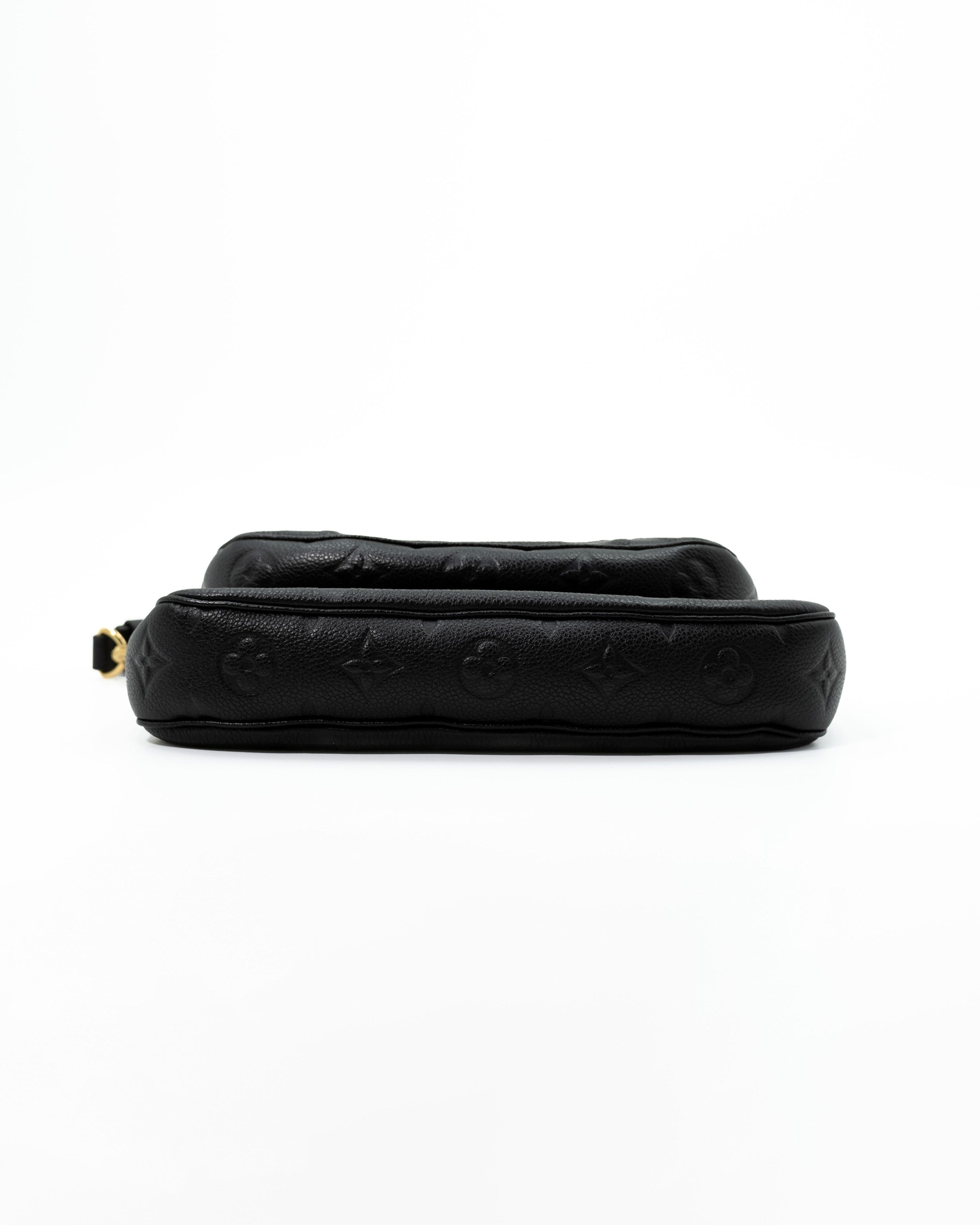 Louis Vuitton Borsa Multi Pochette Accessoires Monogram Empreinte Nera pre-owned autentica - Aurea Luxury Lab