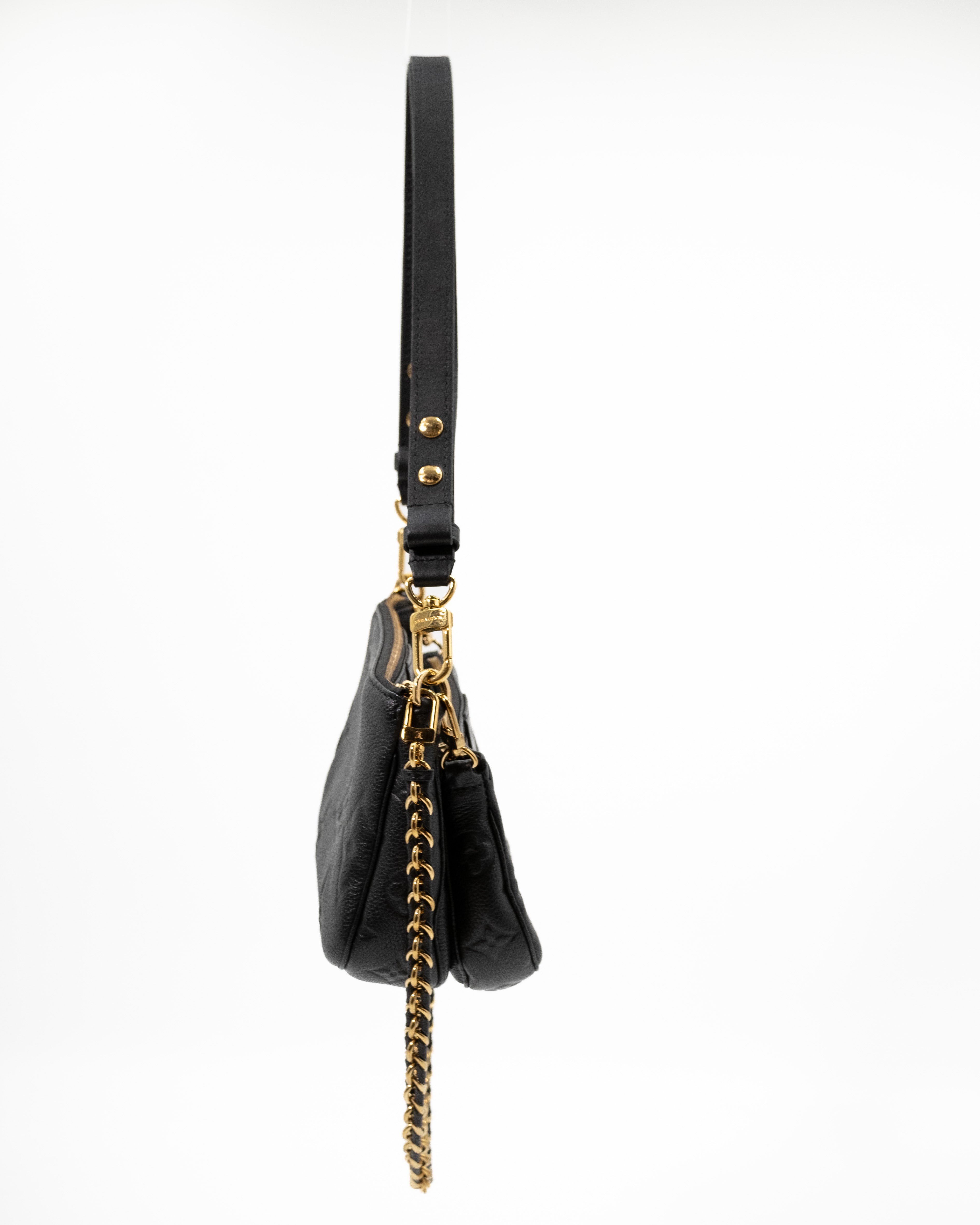 Louis Vuitton Borsa Multi Pochette Accessoires Monogram Empreinte Nera usata come nuova certificata - Aurea Luxury Lab