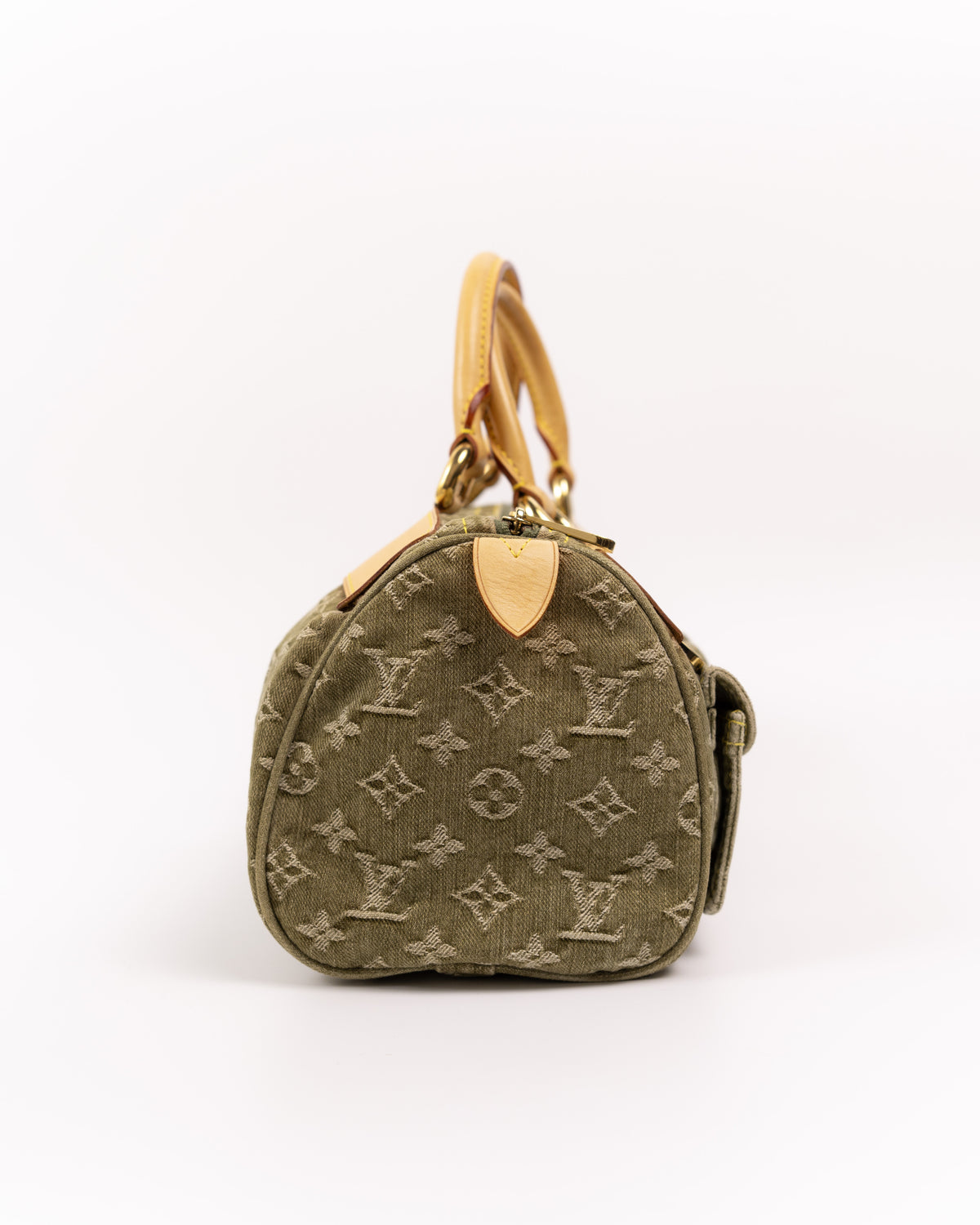 Louis Vuitton Borsa Neo Speedy Monogram Denim Verde Oliva borsa usata autentica - Aurea Luxury Lab