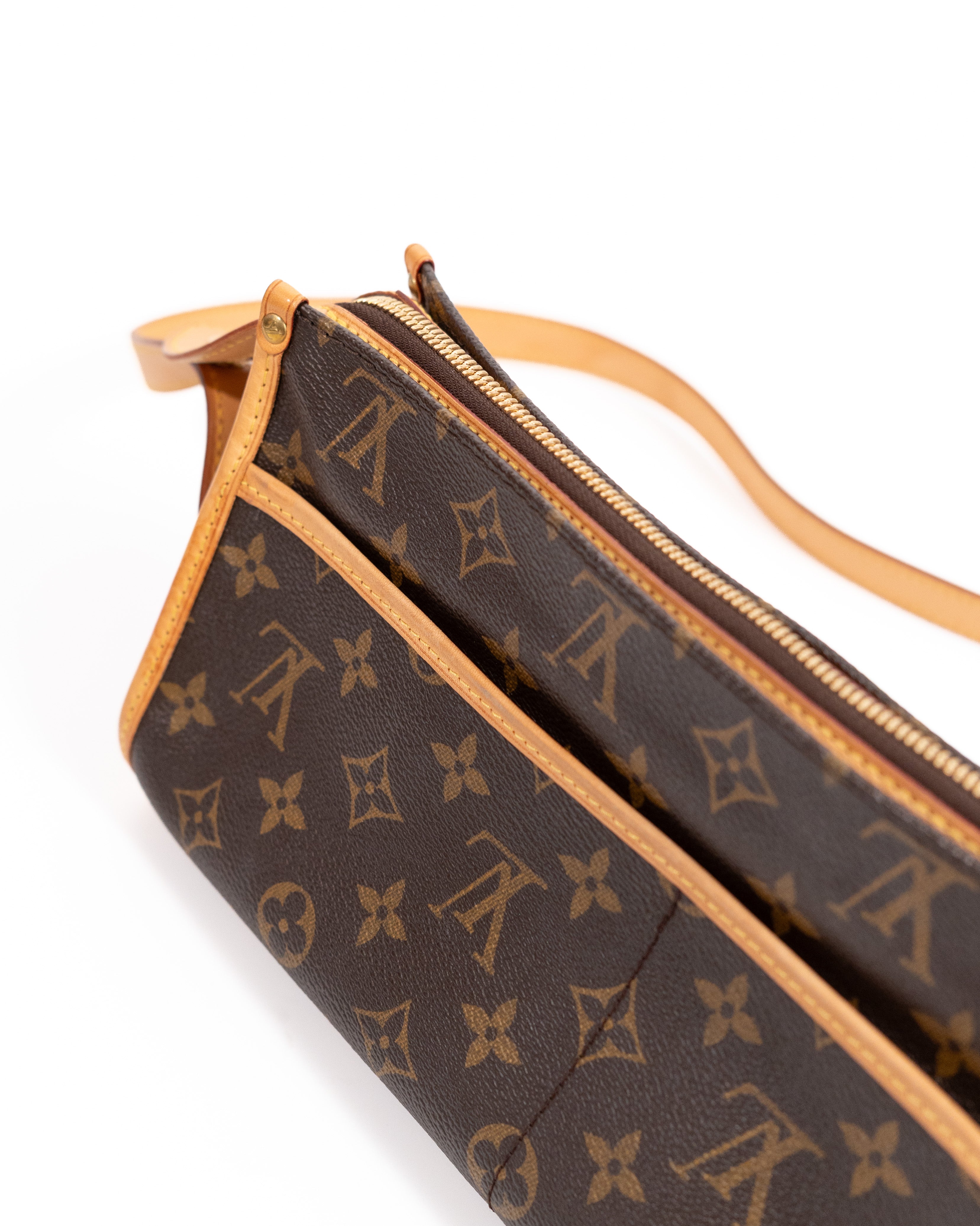 Louis Vuitton Borsa Popincourt Tela Monogram Marrone pre-owned autentica - Aurea Luxury Lab