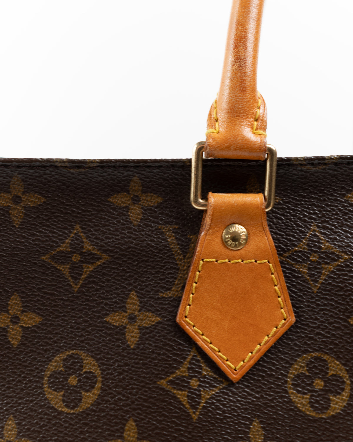 Louis Vuitton Borsa Sac Plat Tela Monogram — Pre-owned Autentica
