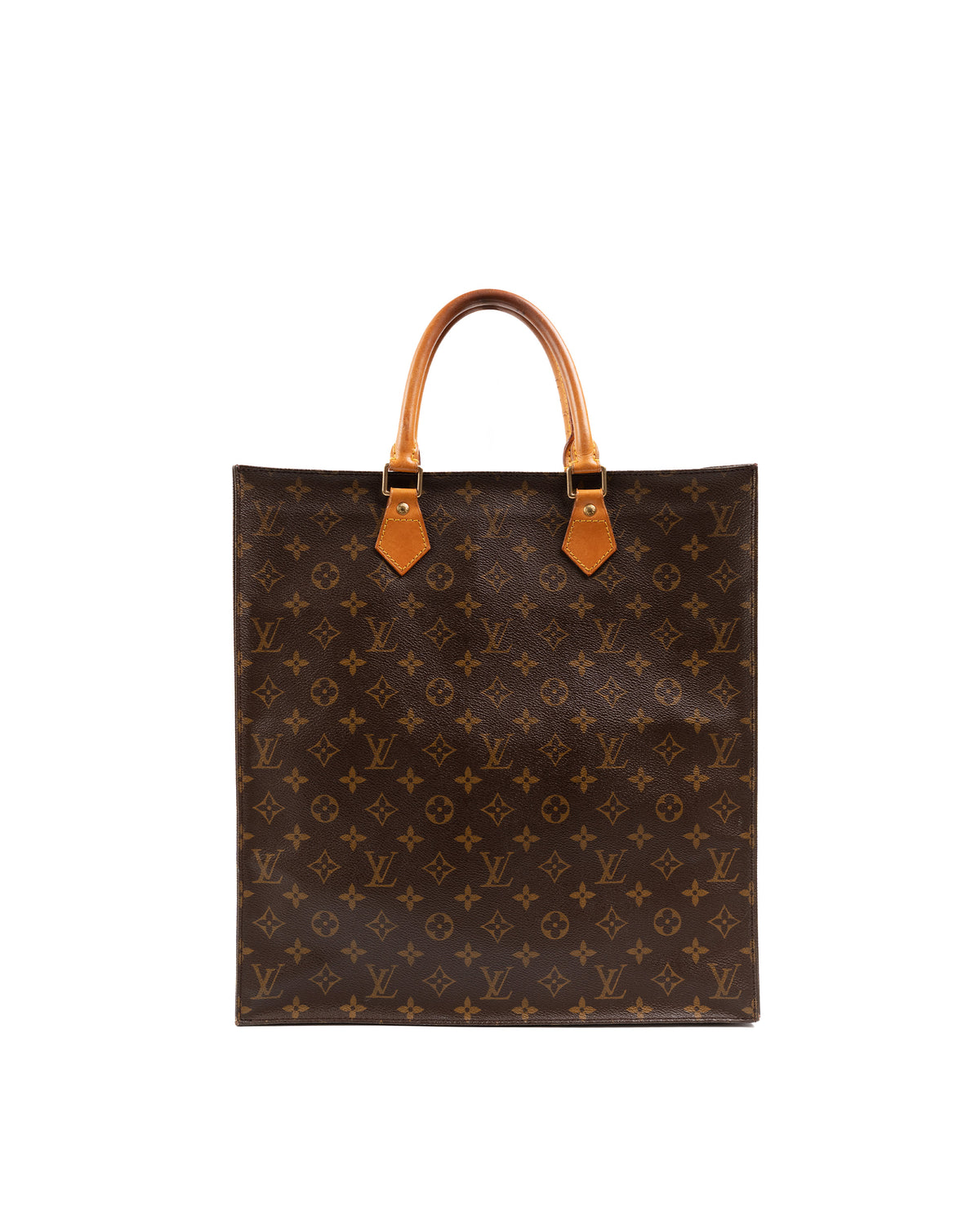Louis Vuitton Borsa Sac Plat Tela Monogram — Pre-owned Autentica