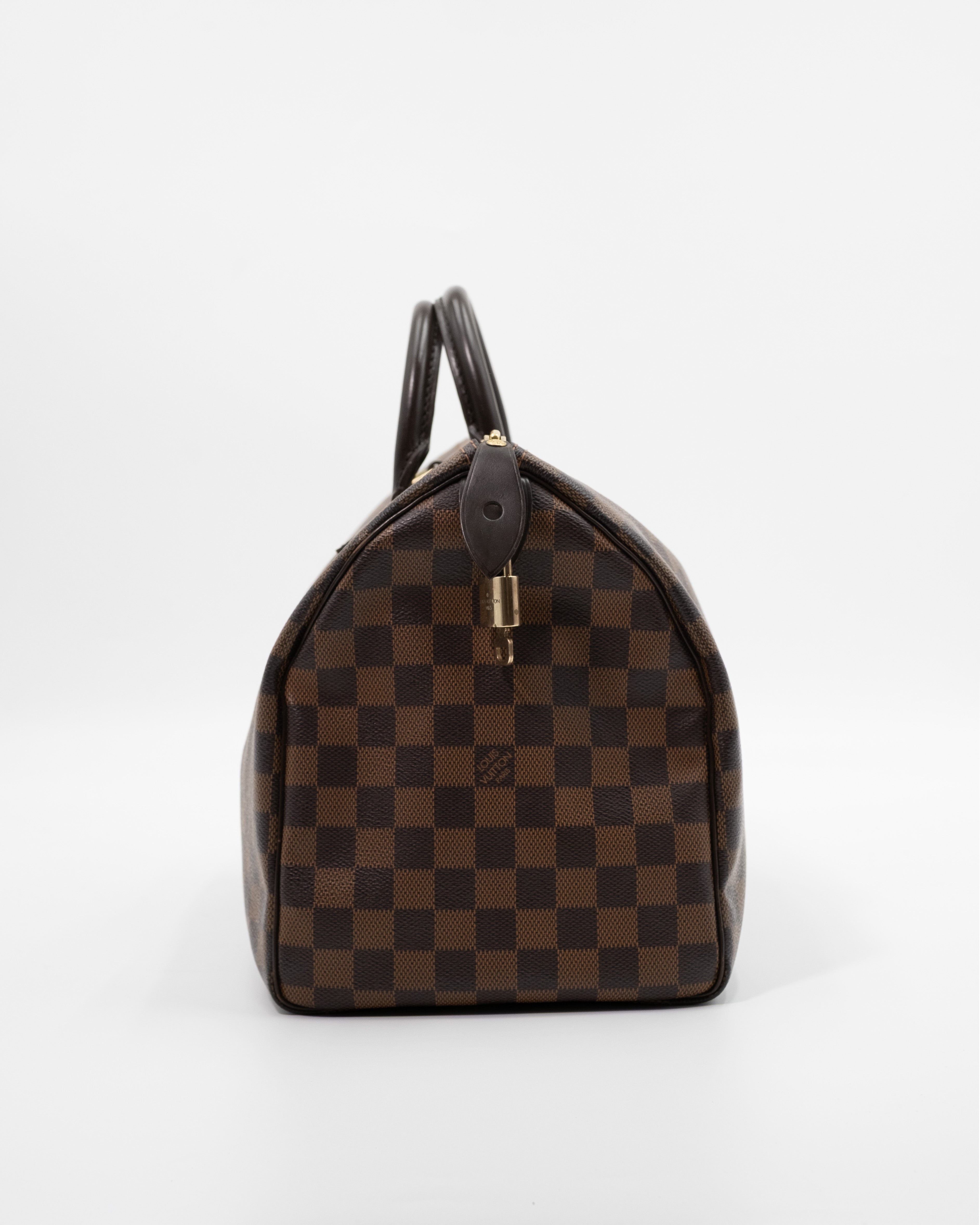 Louis Vuitton Borsa Speedy 30 Tela Damier Ébène Marrone come nuova certificata - Aurea Luxury Lab