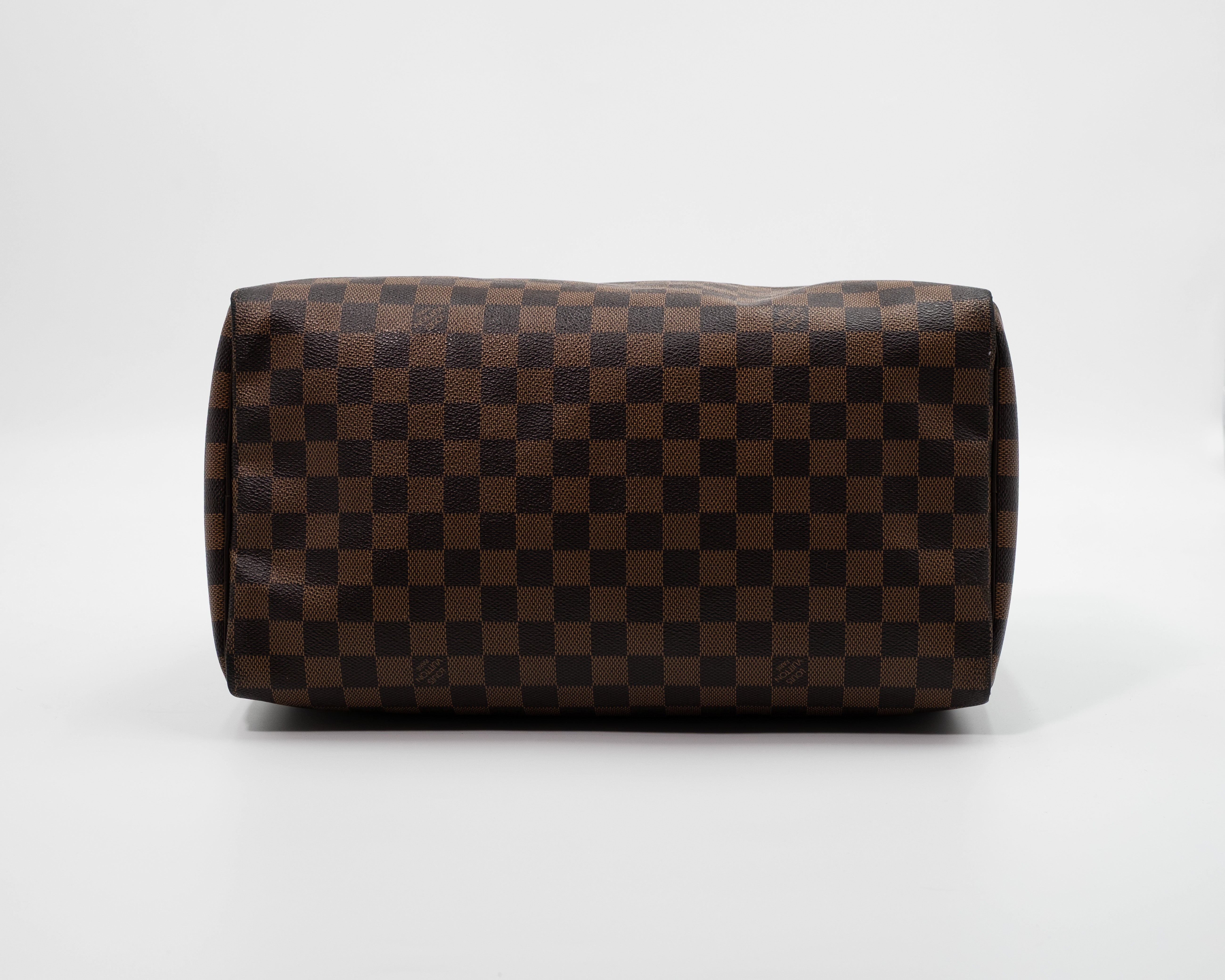 Louis Vuitton Borsa Speedy 30 Tela Damier Ébène Marrone borsa usata autentica - Aurea Luxury Lab