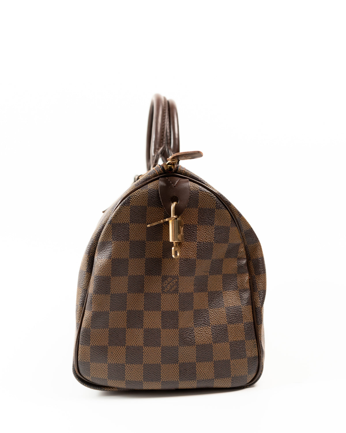 Louis Vuitton Borsa Speedy 30 Tela Damier Ébène Marrone second hand luxury - Aurea Luxury Lab