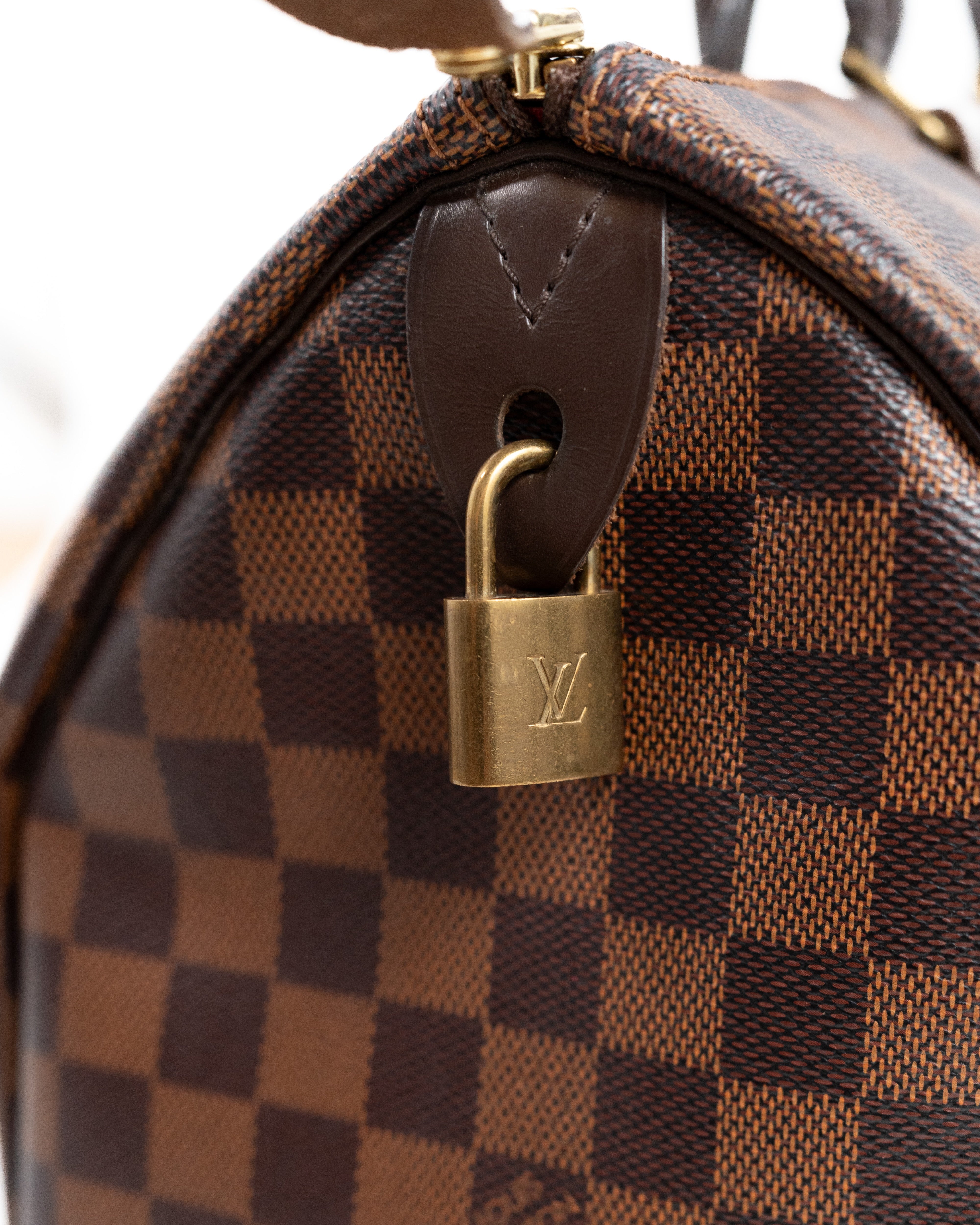 Louis Vuitton Borsa Speedy 35 Tela Damier Ébène Marrone usata autentica certificata - Aurea Luxury Lab