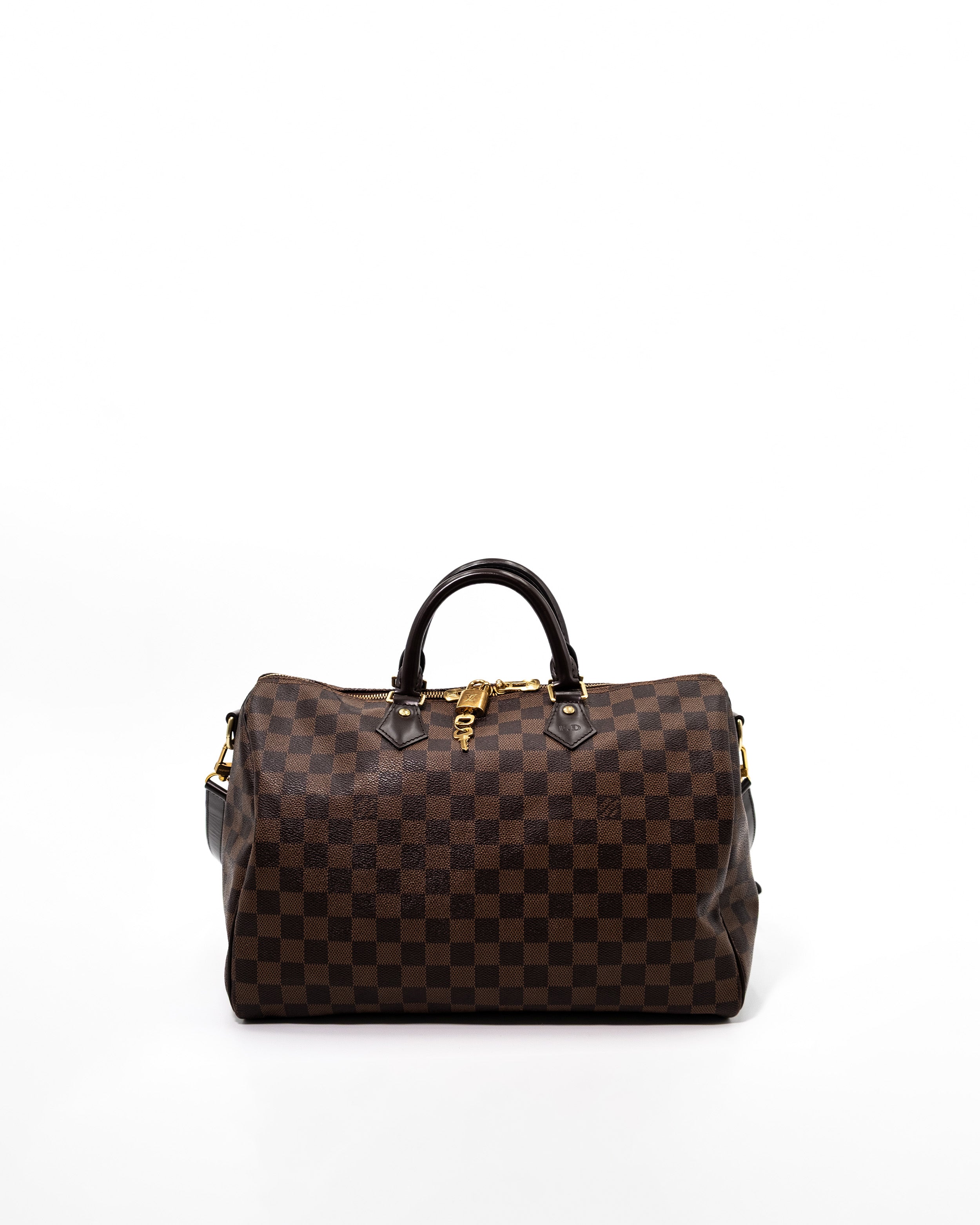 Louis Vuitton Borsa Speedy Bandoulière 35 Tela Damier Ébène — Pre-owned Autentica