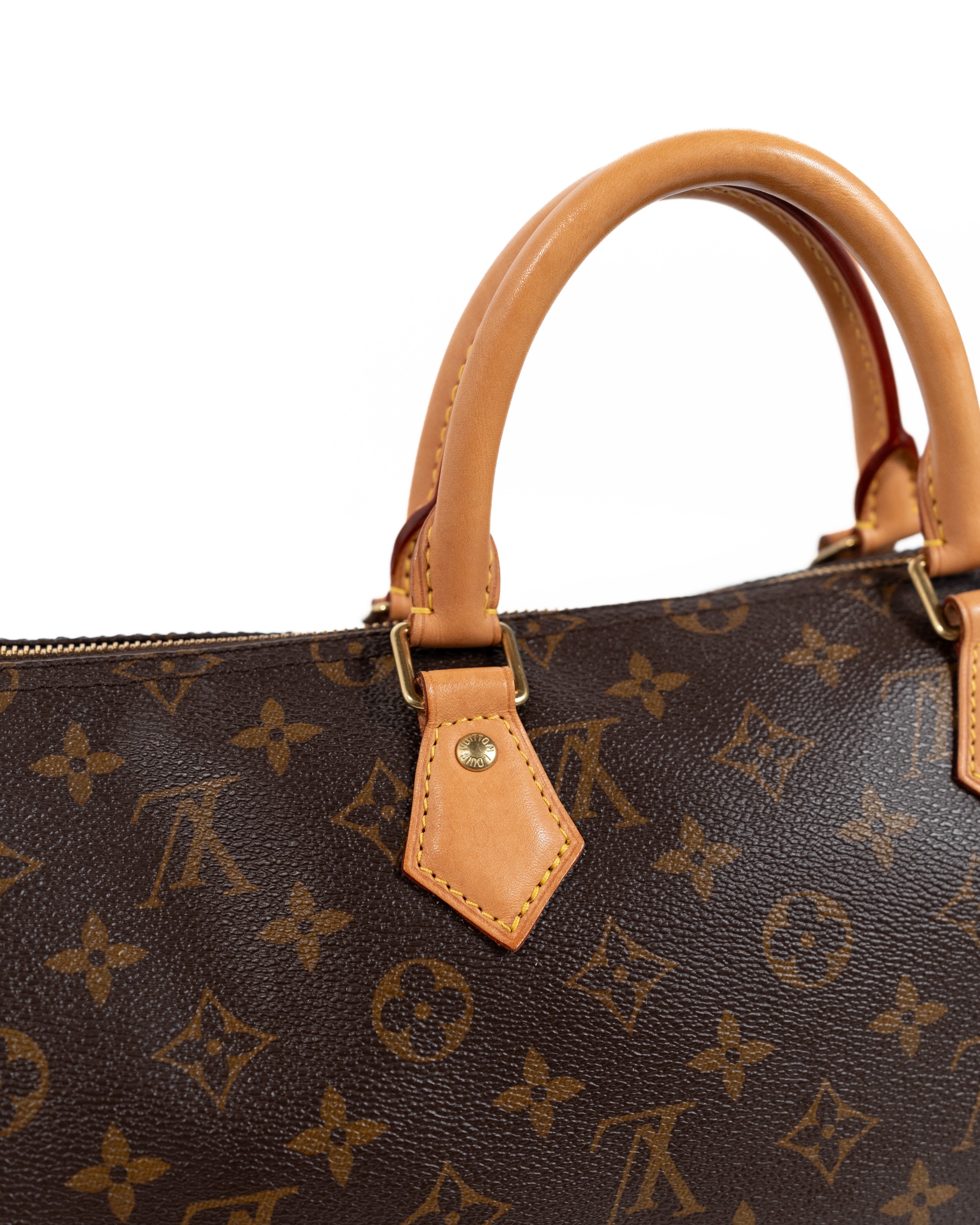 Louis Vuitton Borsa Speedy 35 Tela Monogram Marrone second hand luxury - Aurea Luxury Lab