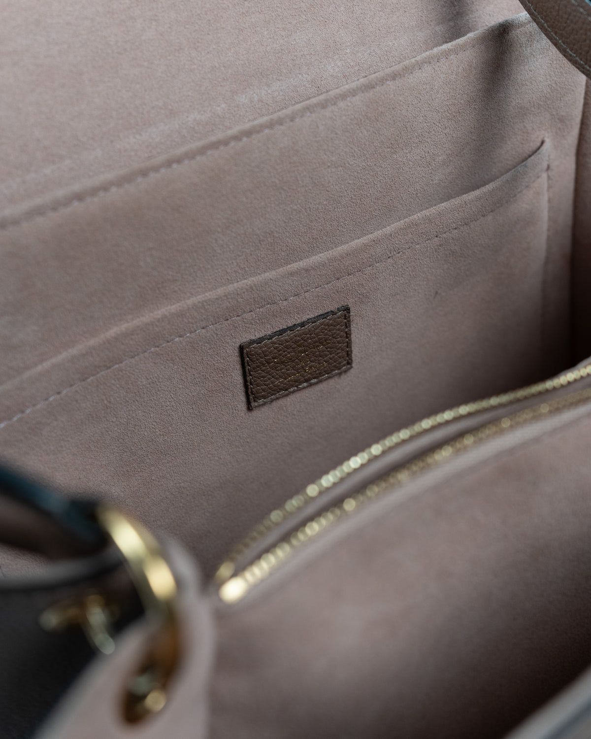 Louis Vuitton Borsa Trocadéro Pelle Monogram Empreinte Tortora pre-owned certificata - Aurea Luxury Lab