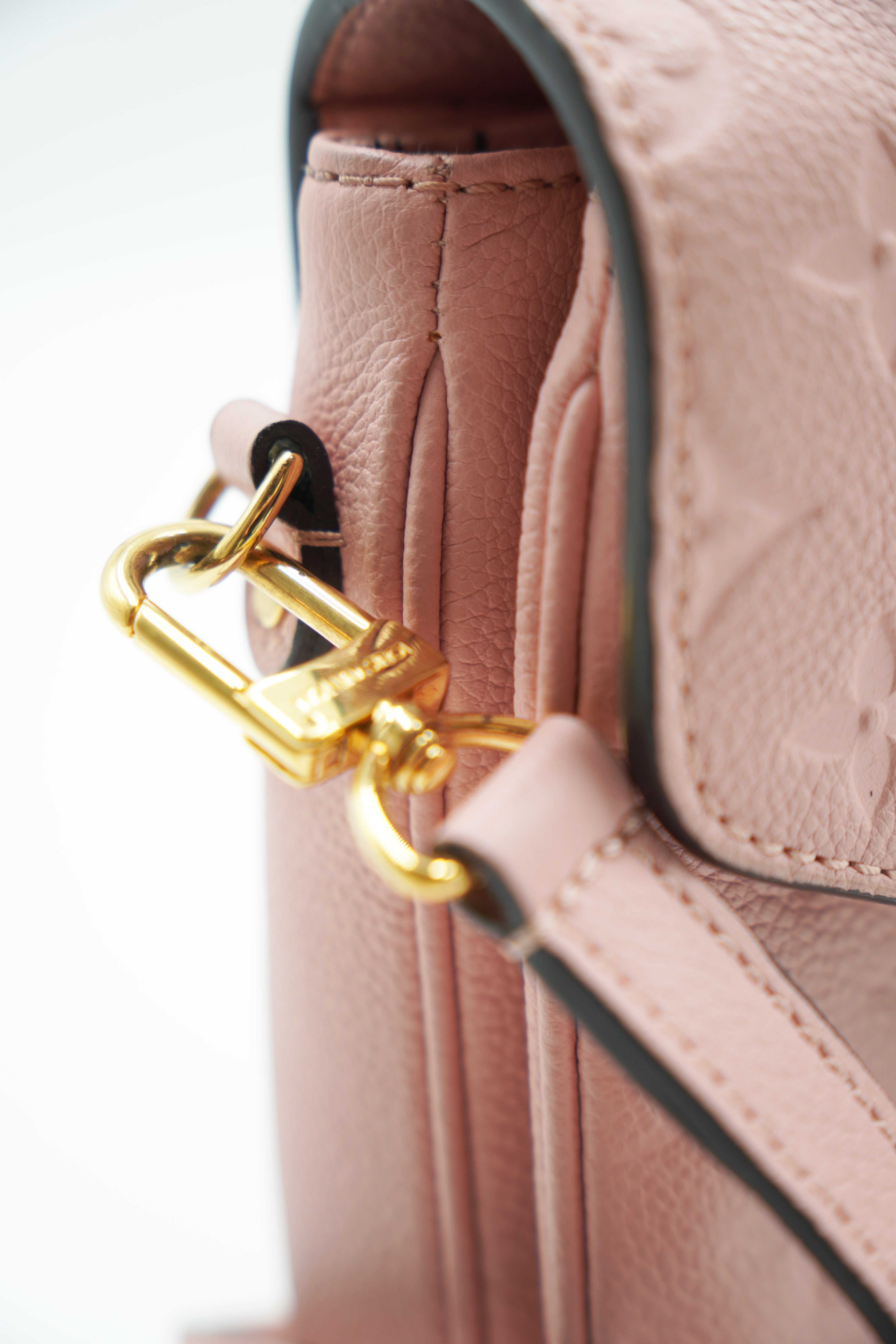 Louis Vuitton Borsa Metis Monogram Empreinte Pelle Rosa Usata luxury resale autentica - Aurea Luxury Lab