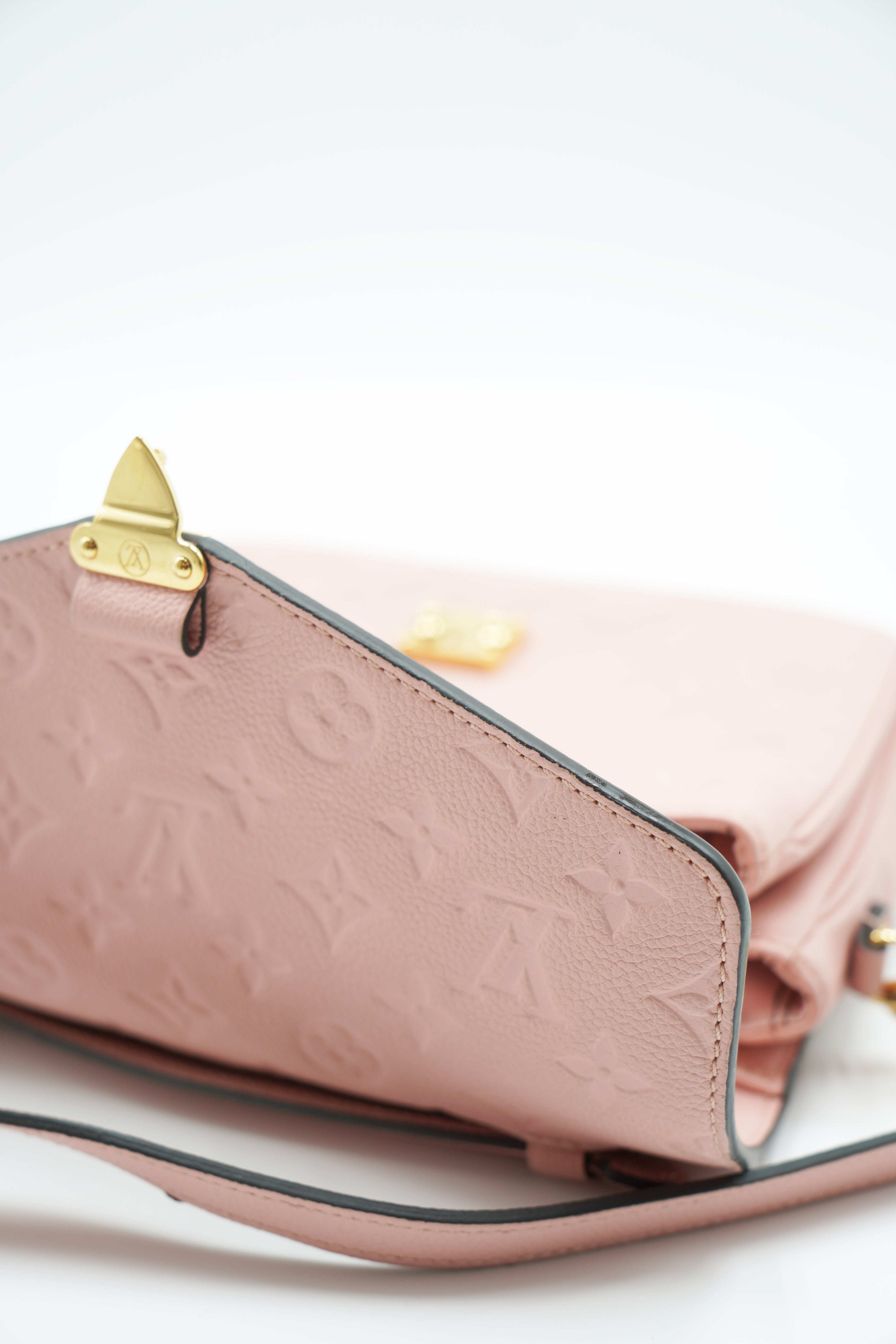 Louis Vuitton Borsa Metis Monogram Empreinte Pelle Rosa Usata preloved luxury certificata - Aurea Luxury Lab