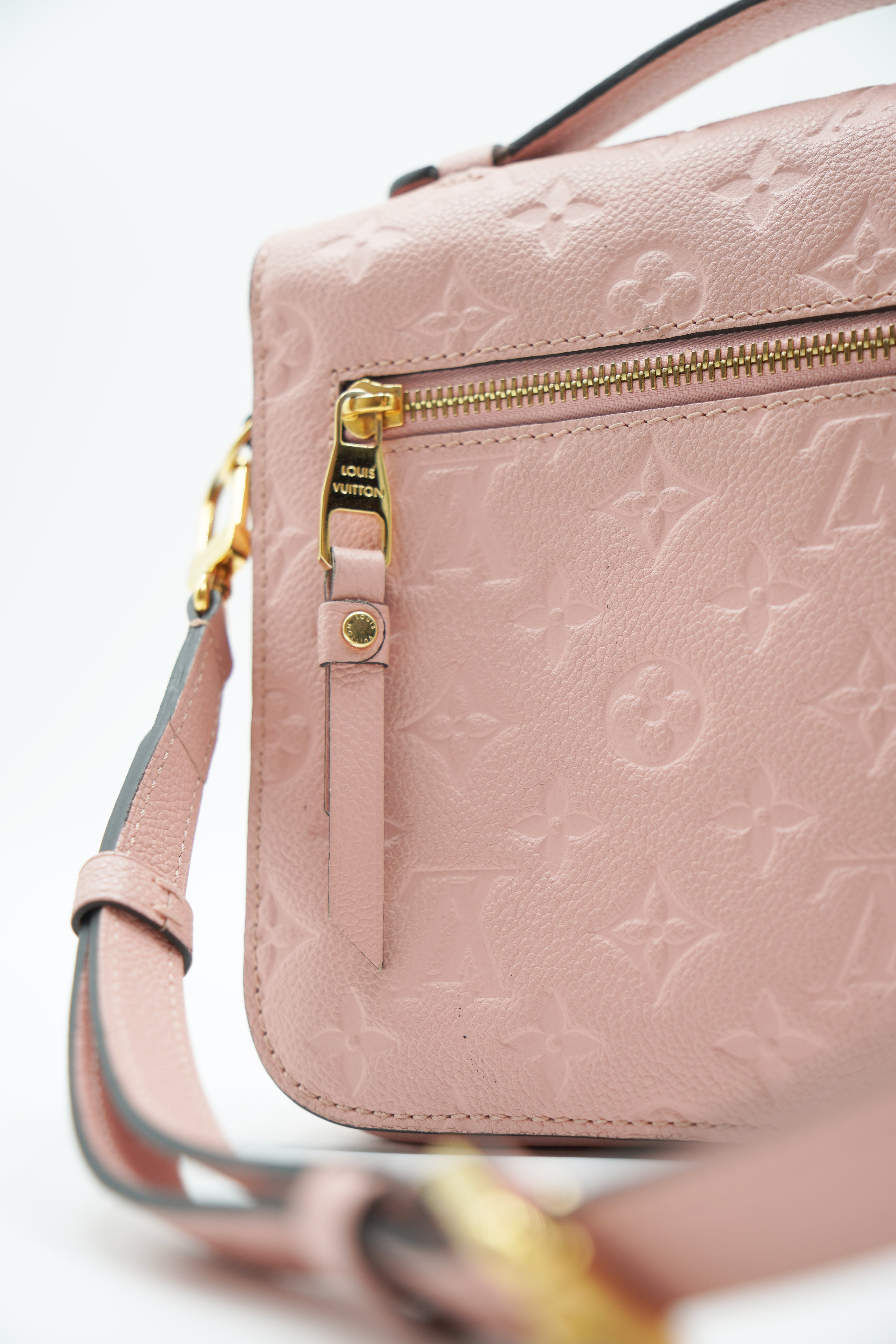 Louis Vuitton Borsa Metis Monogram Empreinte Pelle Rosa Usata usata autentica certificata - Aurea Luxury Lab