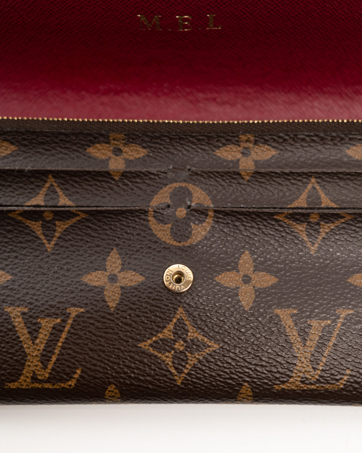 Louis Vuitton Portafoglio Emilie Tela Monogram Marrone pre-owned certificato - Aurea Luxury Lab