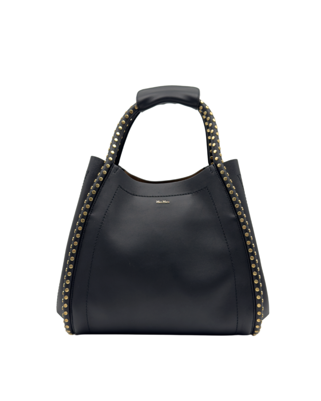 MaxMara Marine Medium Bag in Black Leather