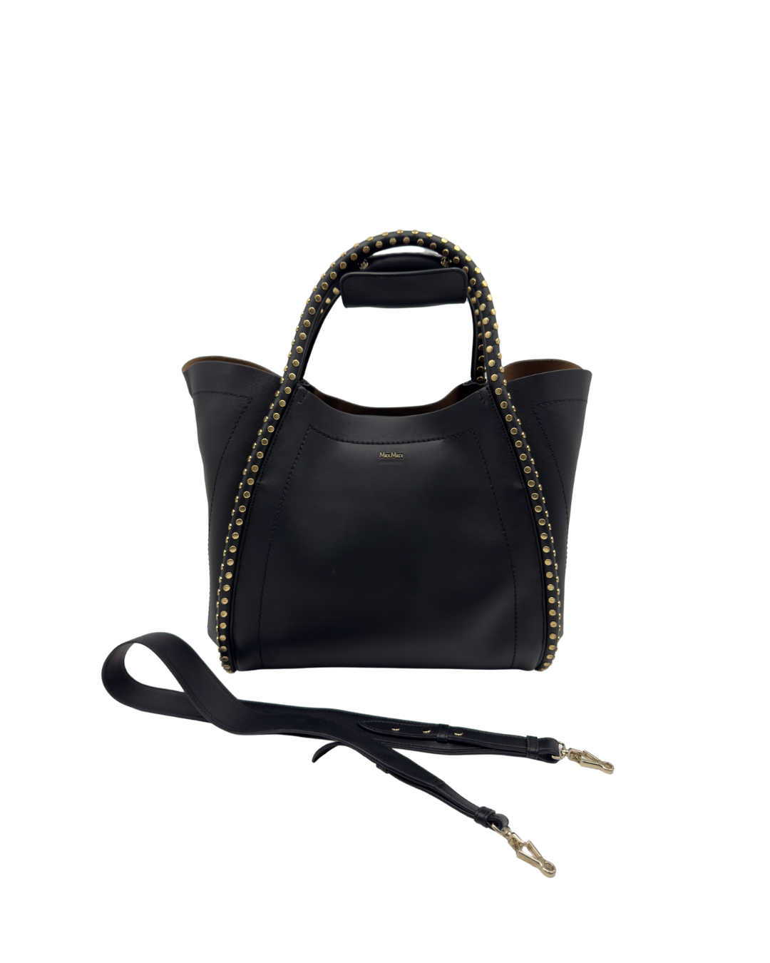 MaxMara Borsa Marine Medium in pelle nera