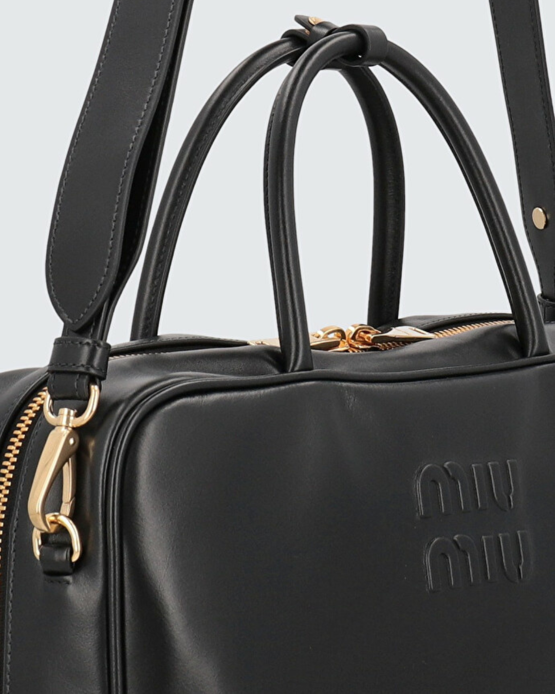 Miu Miu Borsa Beau Grande Pelle Nera