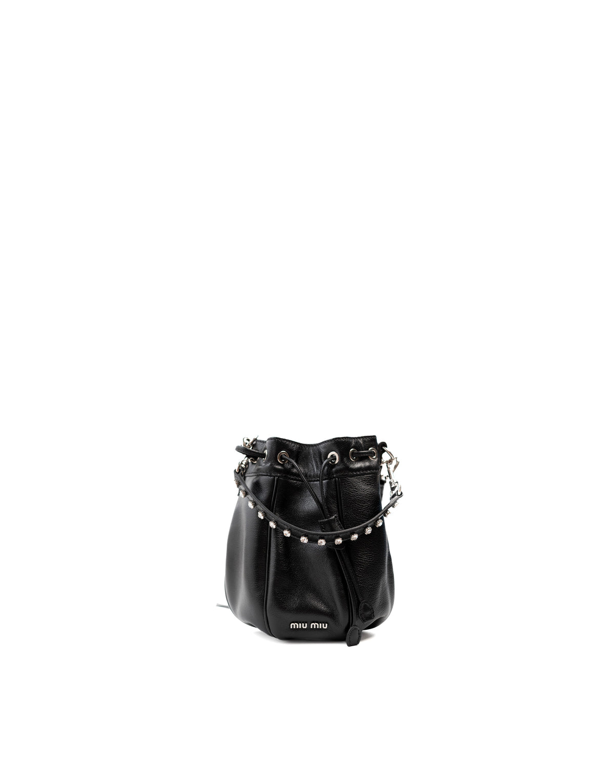 Miu Miu Borsa Bucket Nappa Nera usata autentica - Aurea Luxury Lab