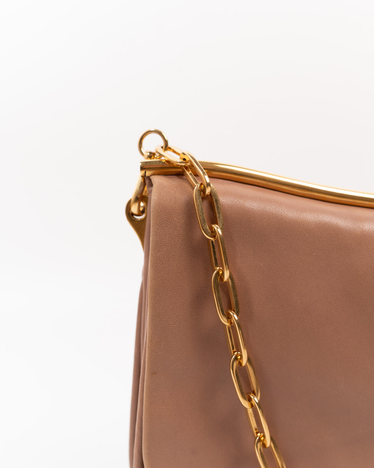 Miu Miu Borsa a Spalla con Catena Pelle Cipria second hand luxury - Aurea Luxury Lab