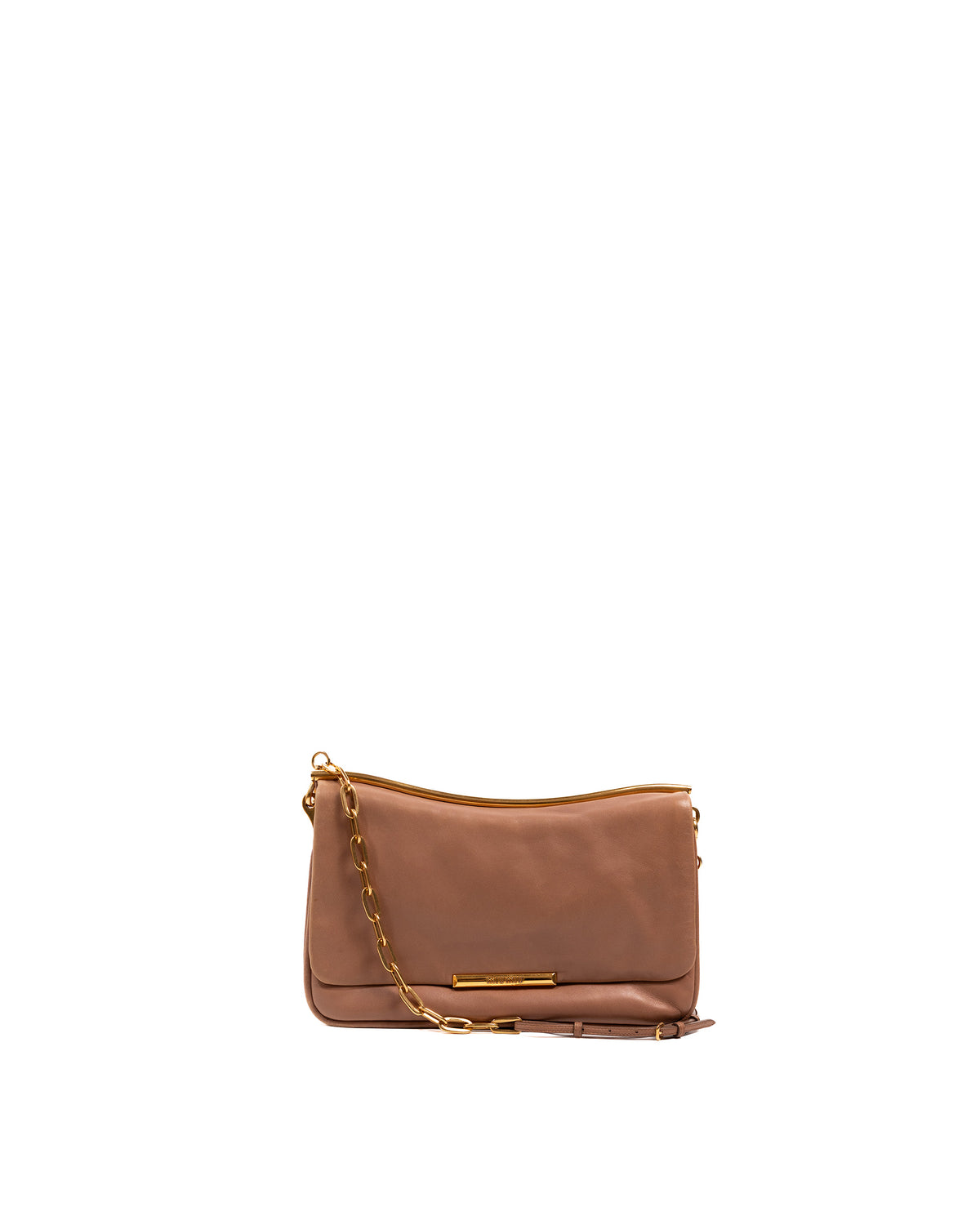 Miu Miu Borsa a Spalla con Catena Pelle Cipria usata autentica - Aurea Luxury Lab