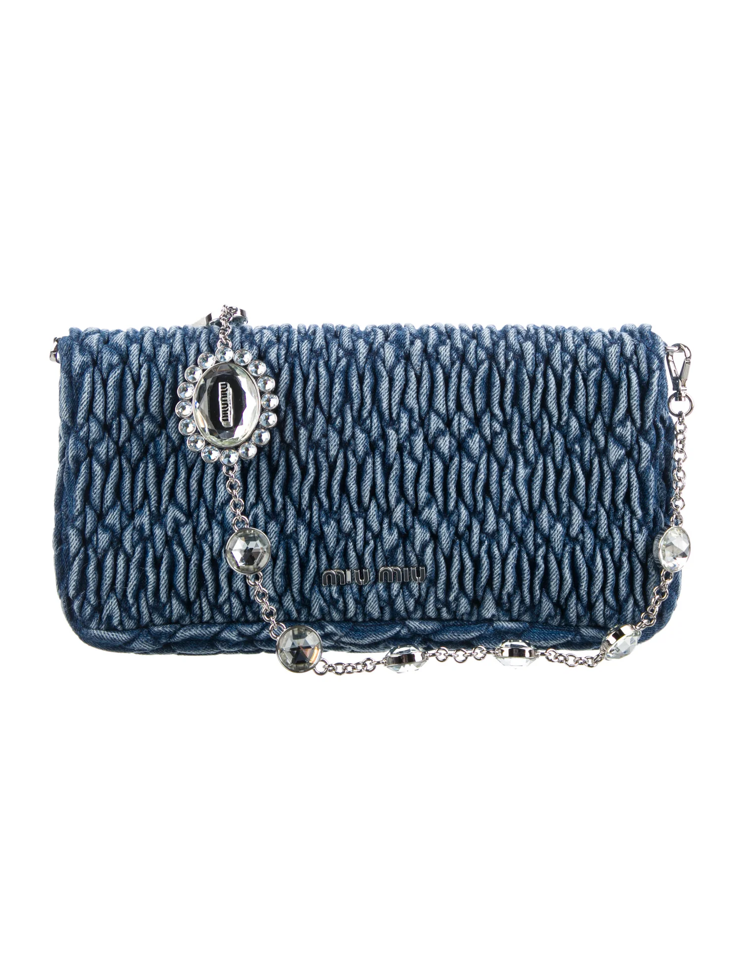 Miu Miu Denim Crystal Bag - Aurea Luxury Lab