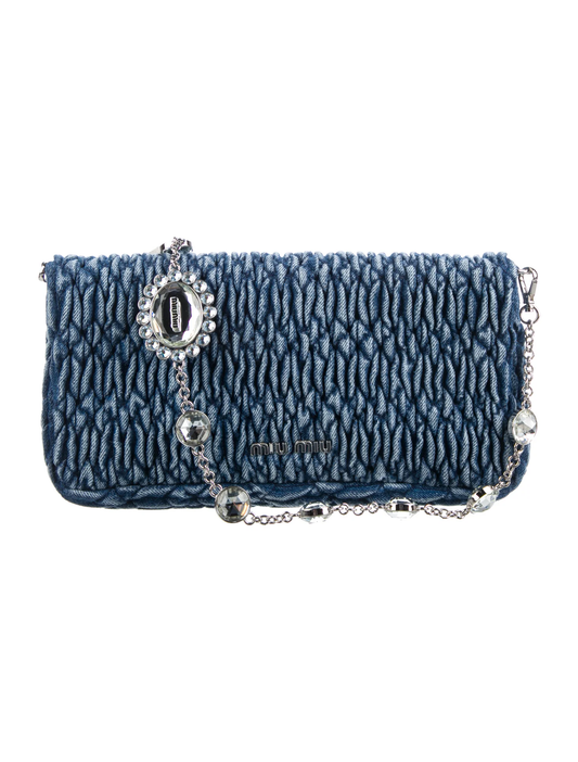 Miu Miu Denim Crystal Bag - Aurea Luxury Lab
